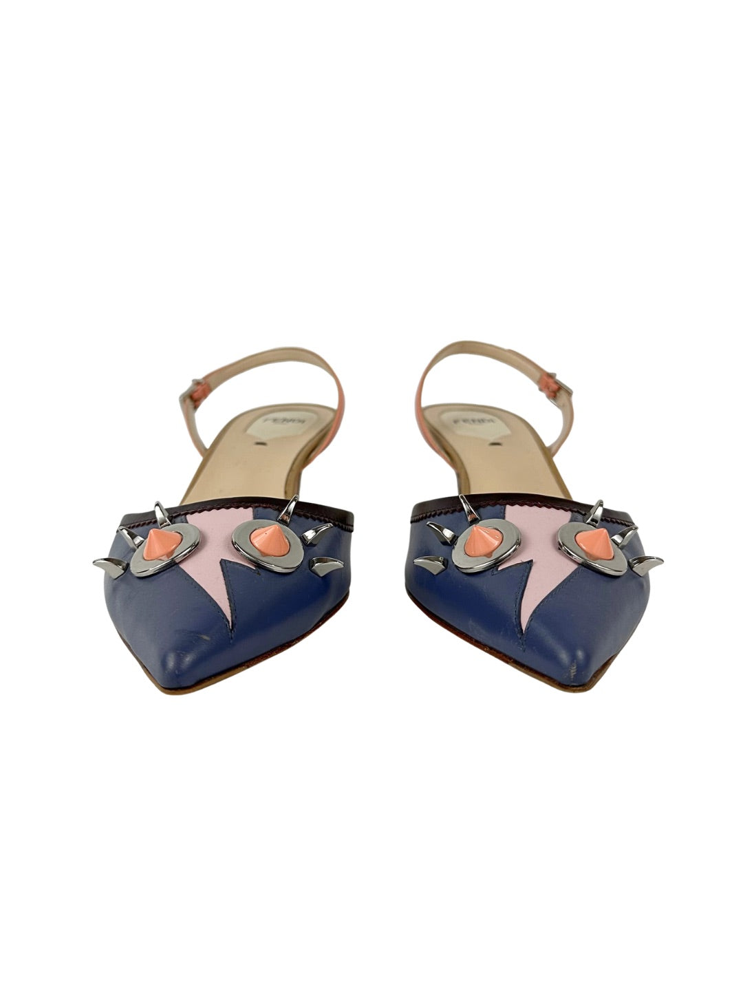 Fendi Monsters Eye Slingback Pumps