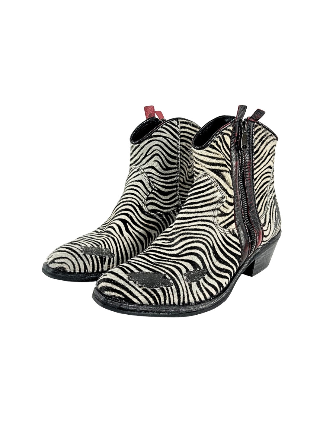 Metisse Zebra Ankle Boots