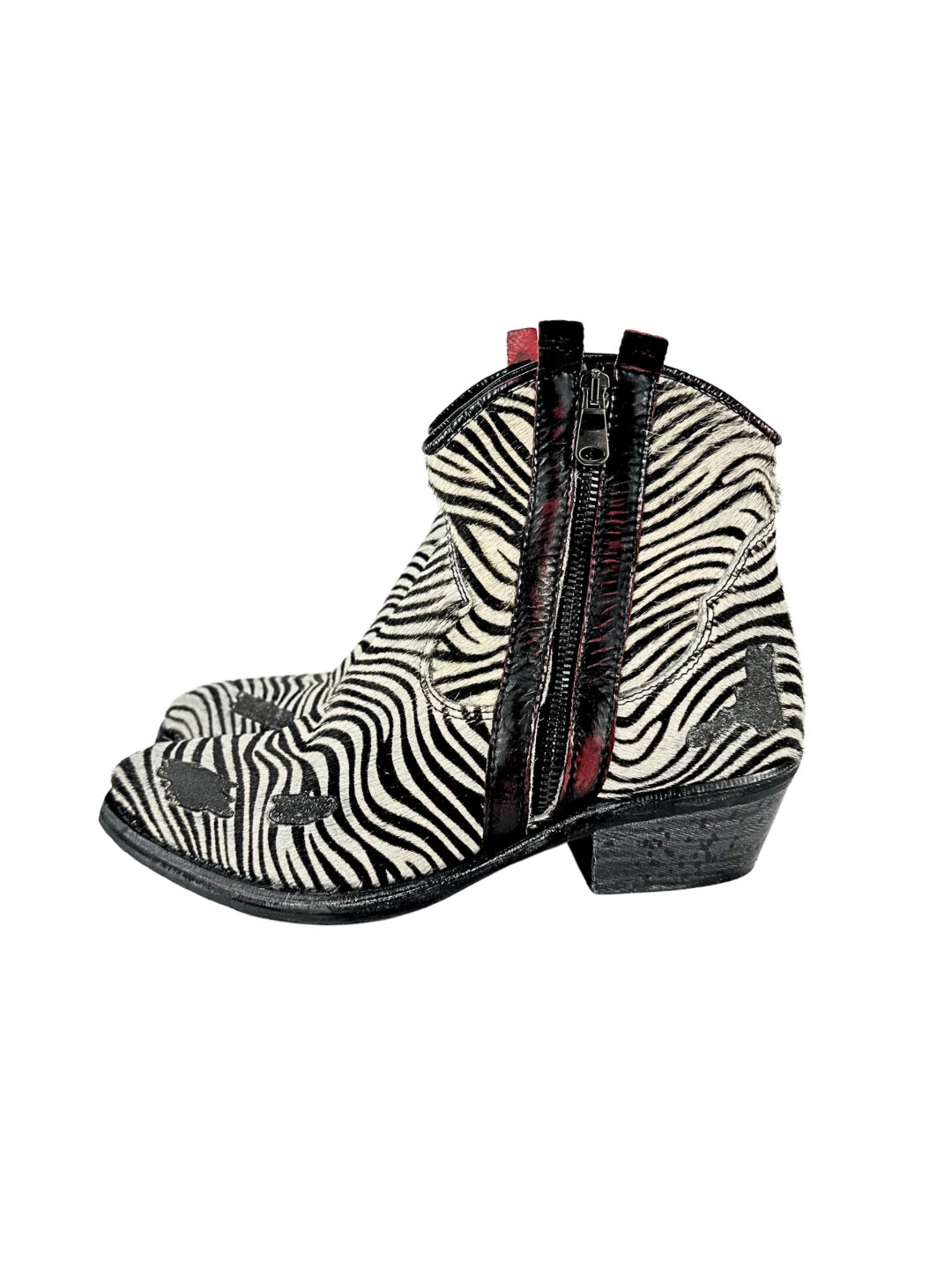 Metisse Zebra Ankle Boots