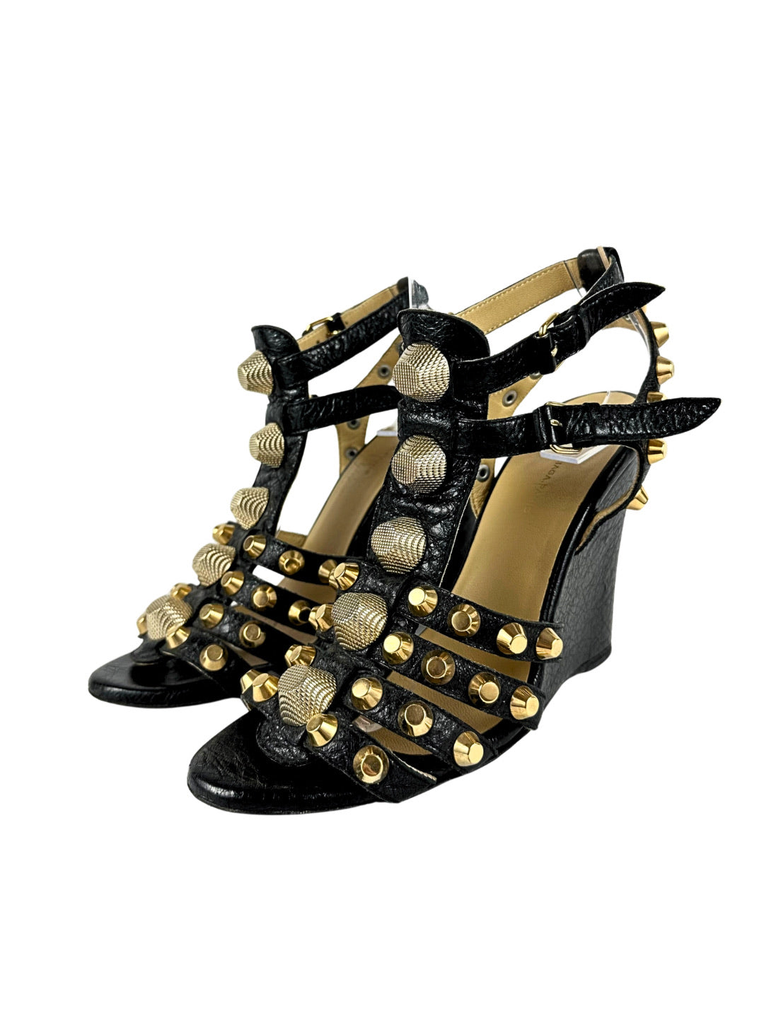 Balenciaga Arena Studded Gladiator Heels