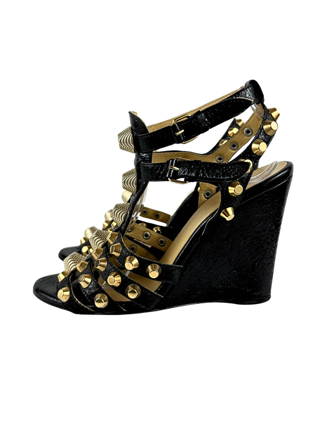 Balenciaga Arena Studded Gladiator Heels