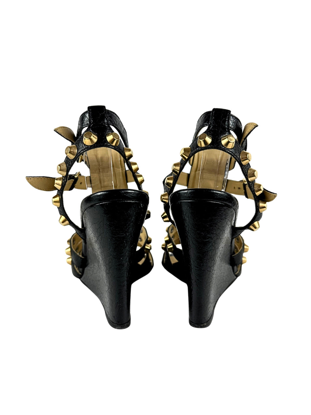 Balenciaga Arena Studded Gladiator Heels