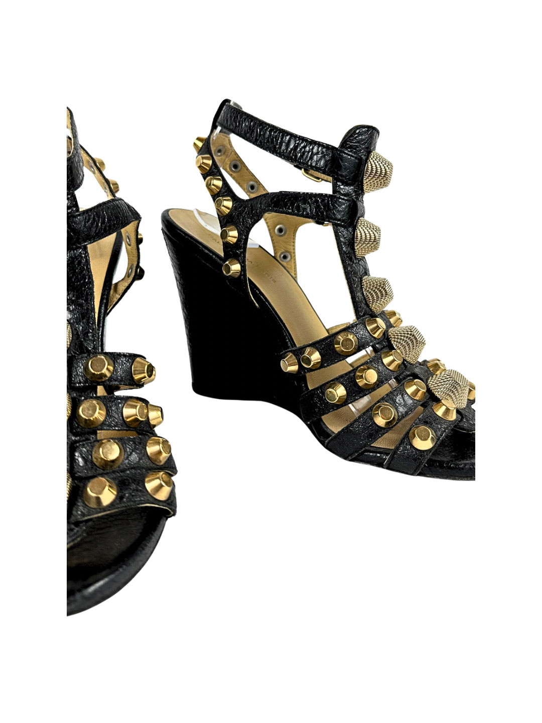 Balenciaga Arena Studded Gladiator Heels