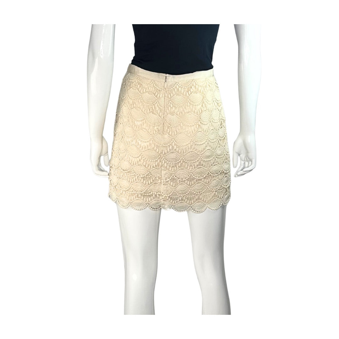Club Monaco Crochet Mini Skirt