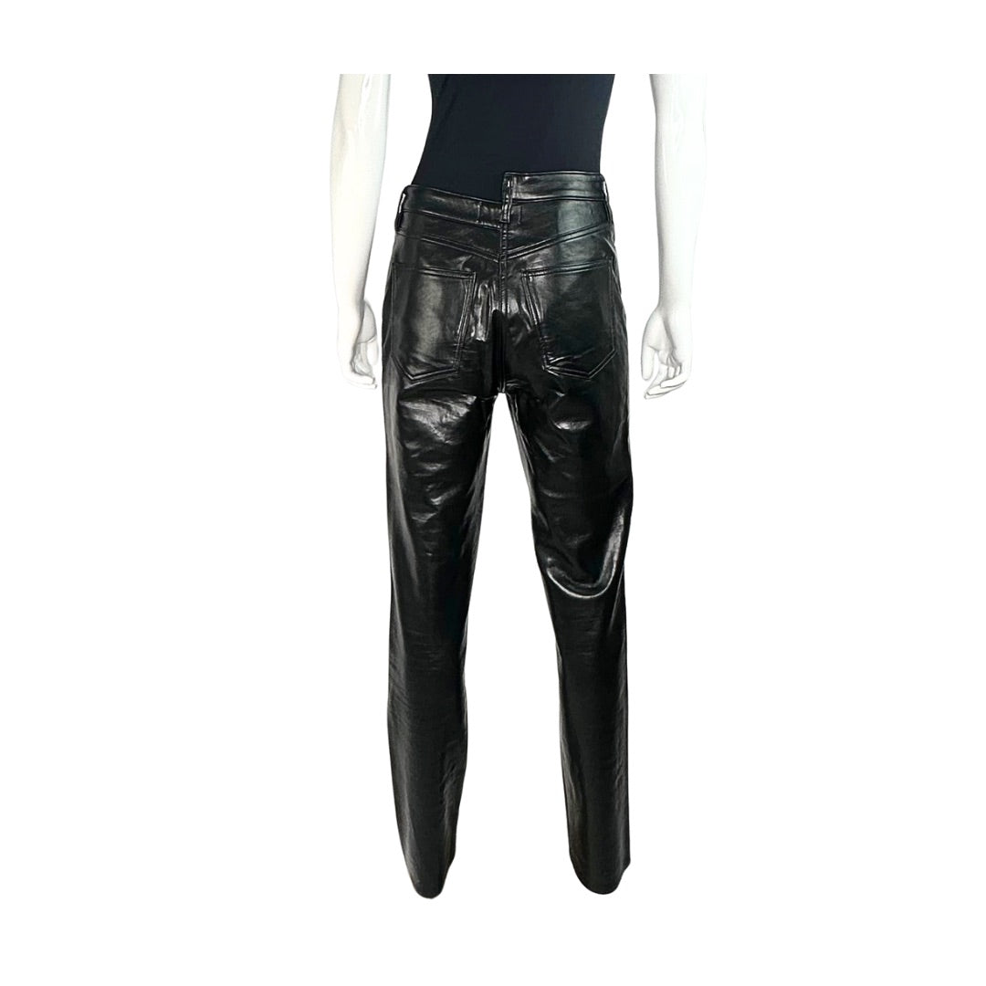 AGOLDE Recycled Straight Leather Pants