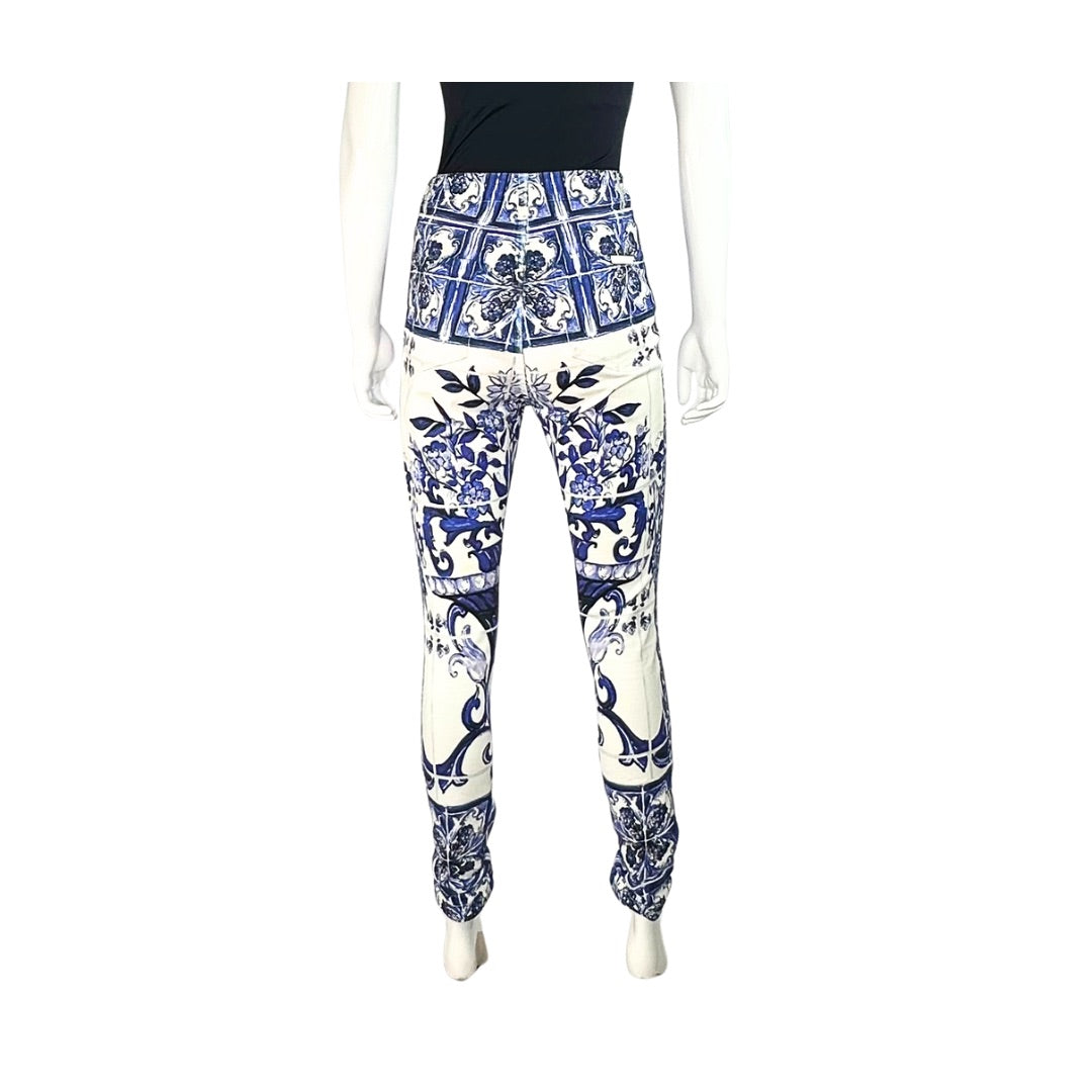Dolce & Gabbana Majolica-Print Jeans