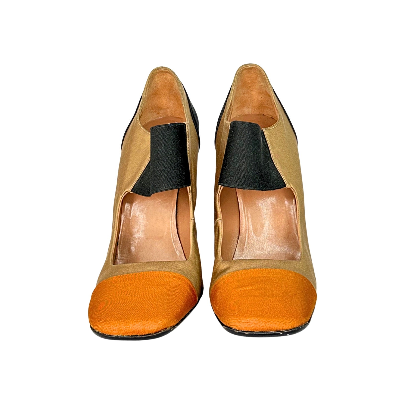 Prada Three-Tone Mary Jane Pumps