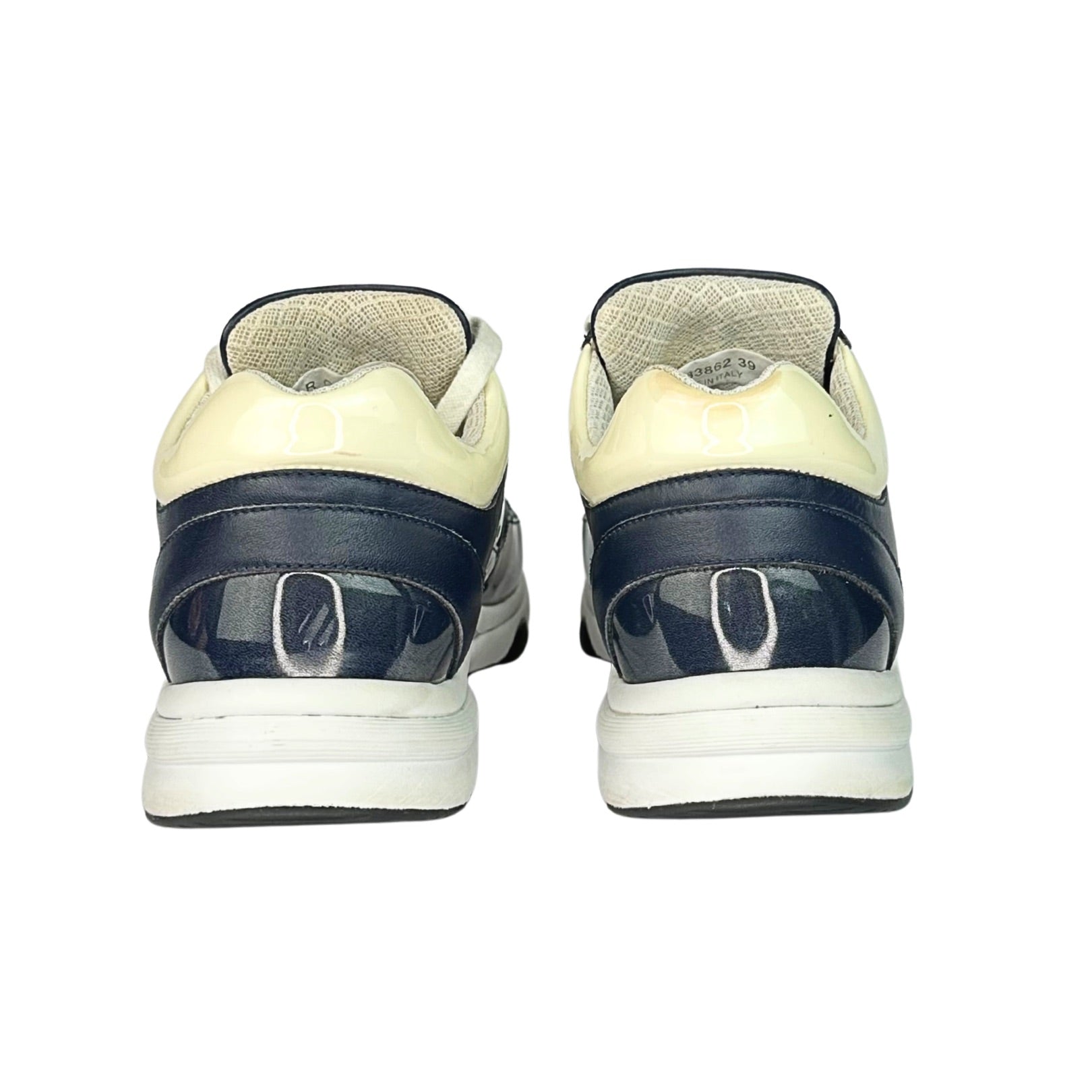 Chanel CC Lace Up Sneakers