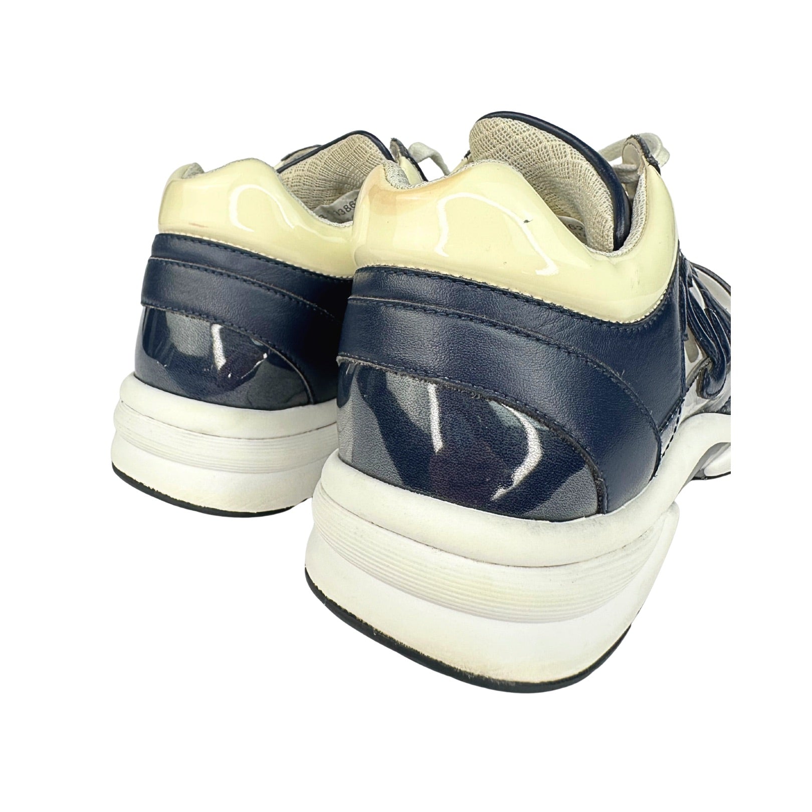 Chanel CC Lace Up Sneakers
