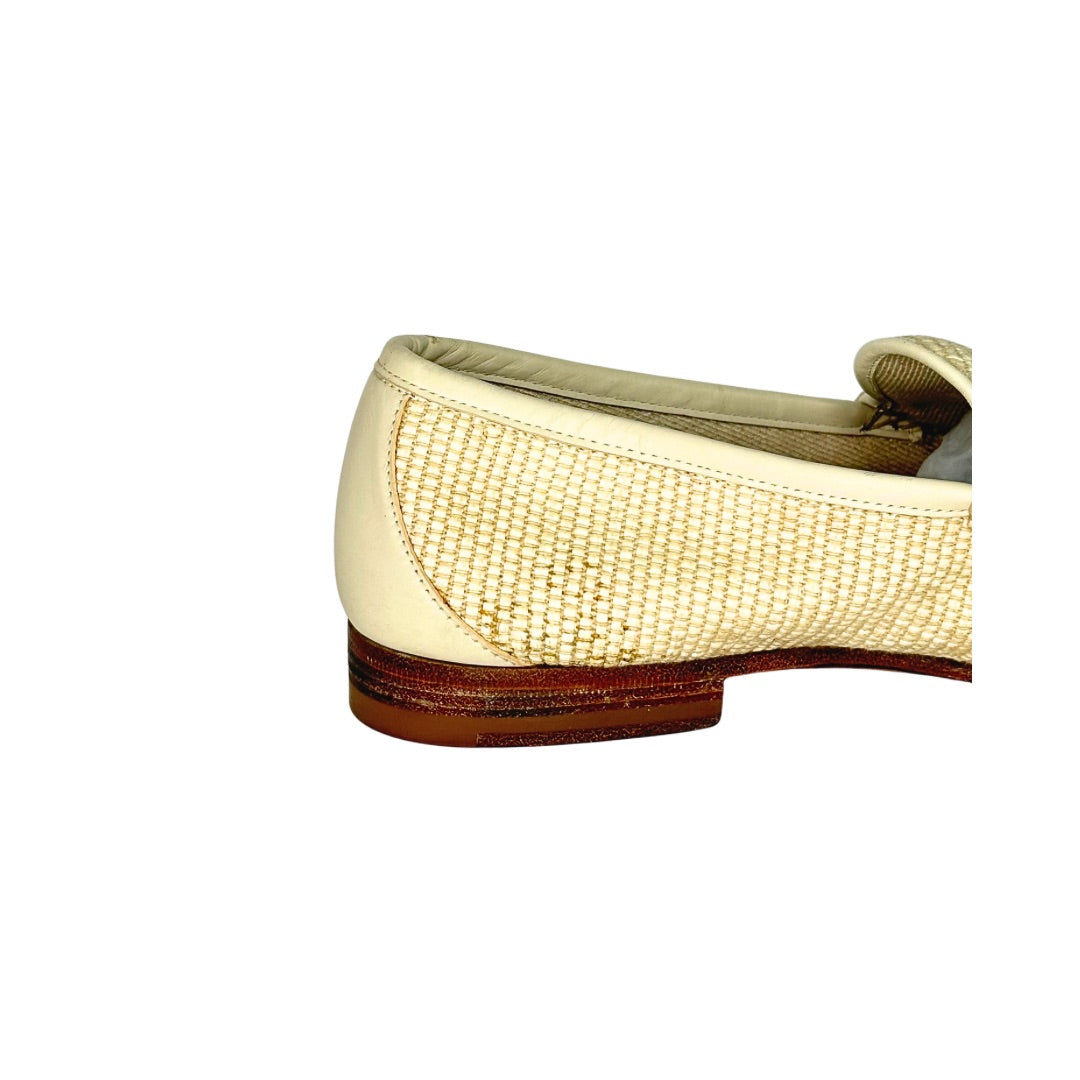 Gucci Horsebit Raffia Loafers