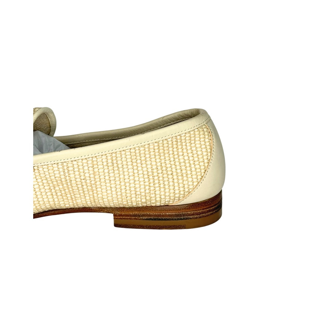 Gucci Horsebit Raffia Loafers