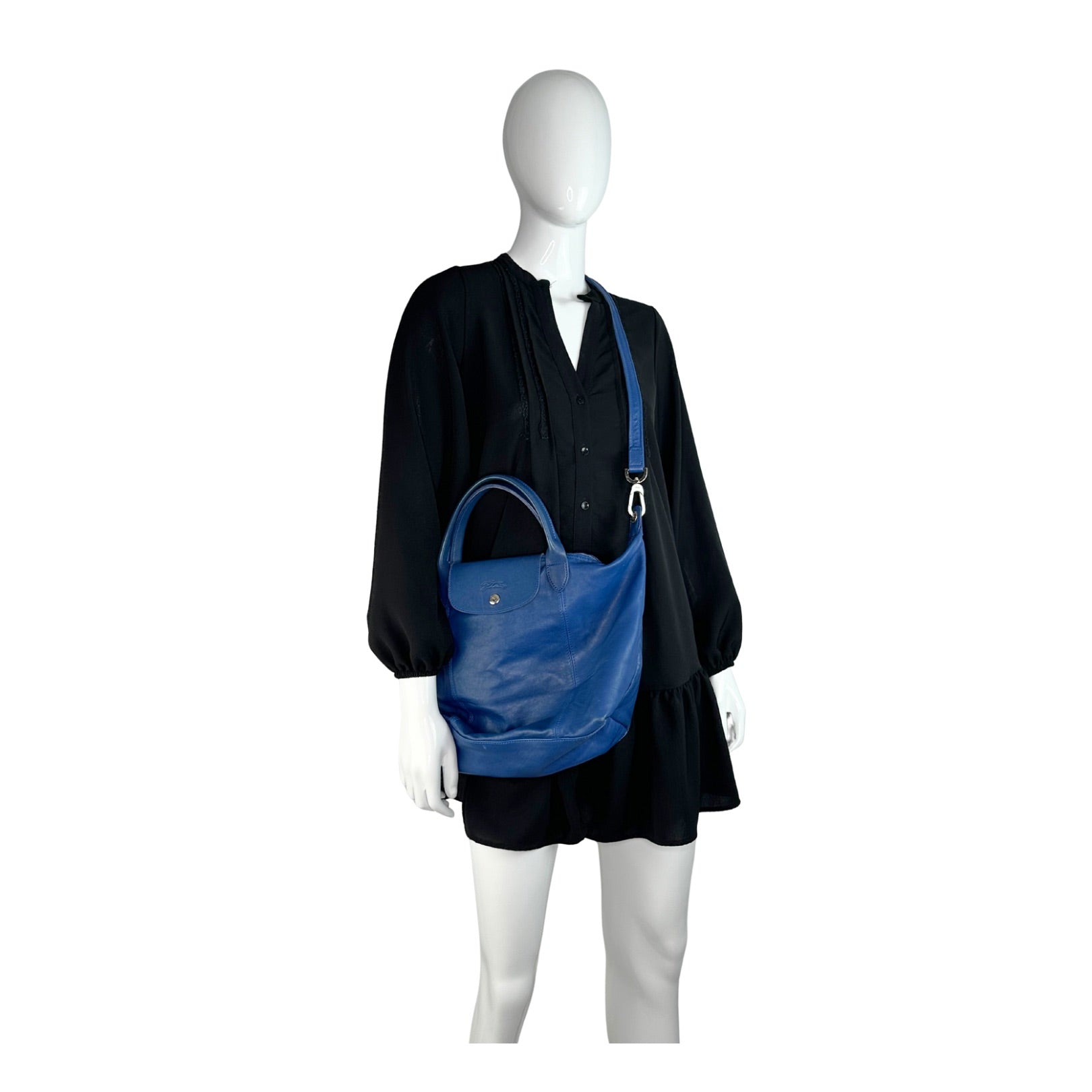 Longchamp Le Pliage Cuir Depose Crossbody Bag