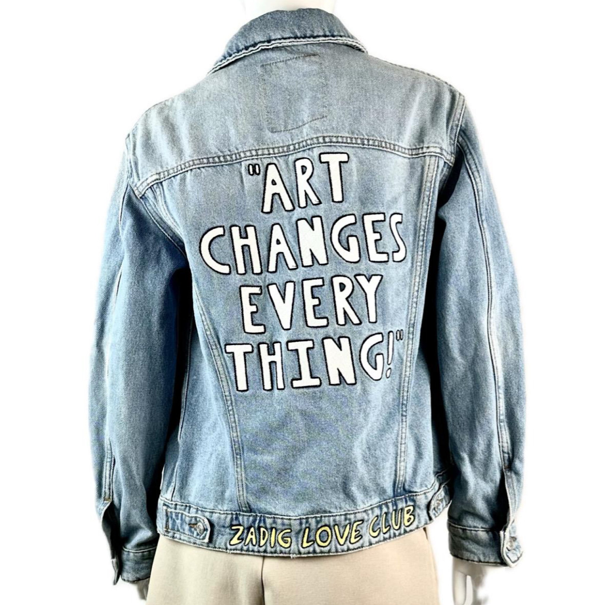 Zadig & Voltaire “Art Changes Everything” Denim Jacket