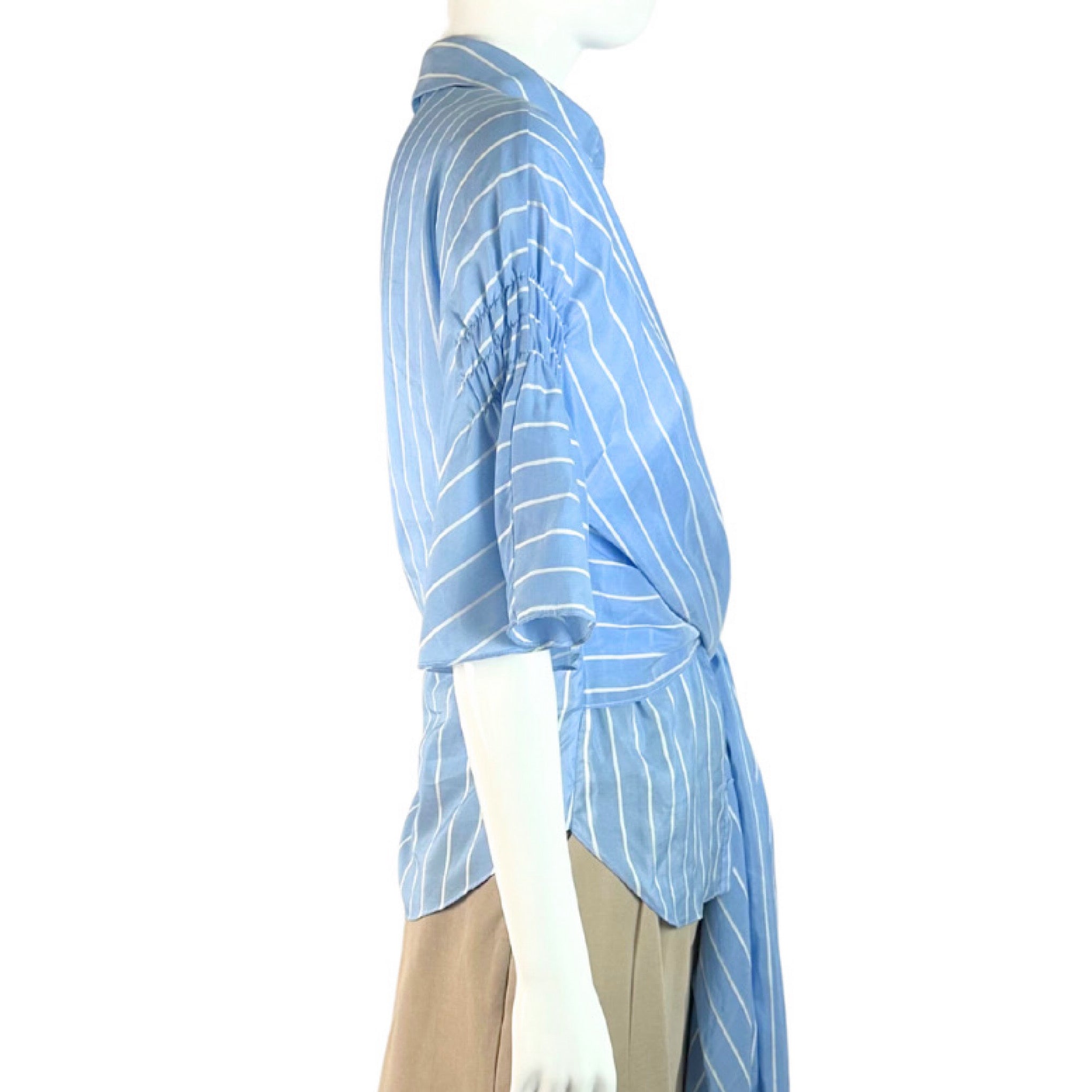 Jonathan Simkhai Scallop Cutout Embroidery Blouse