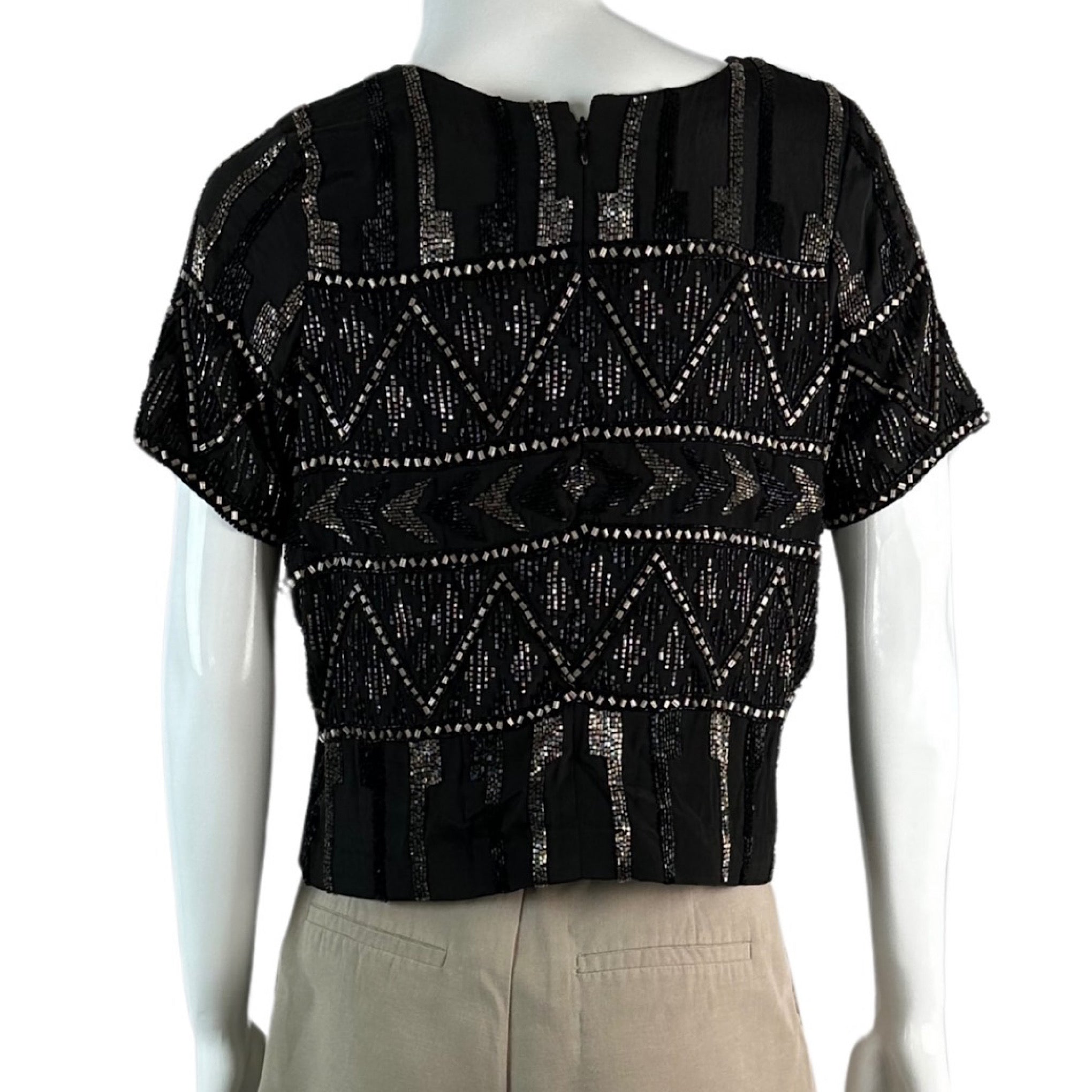 Karina Grimaldi Beaded Sequins Top