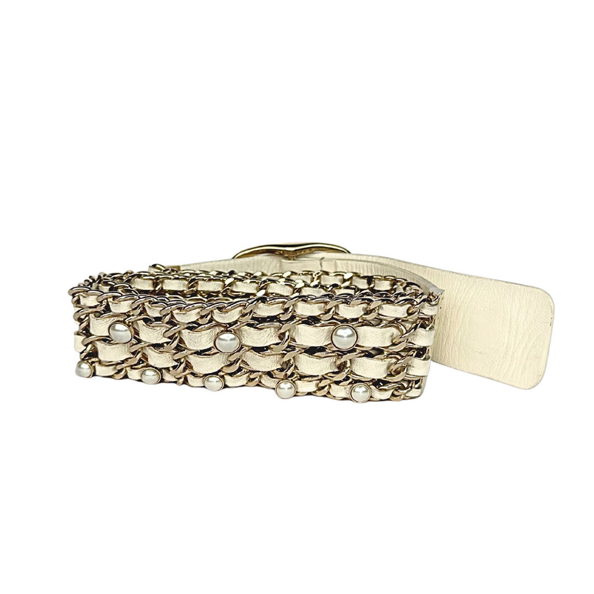 Chanel Fake Pearl Belt