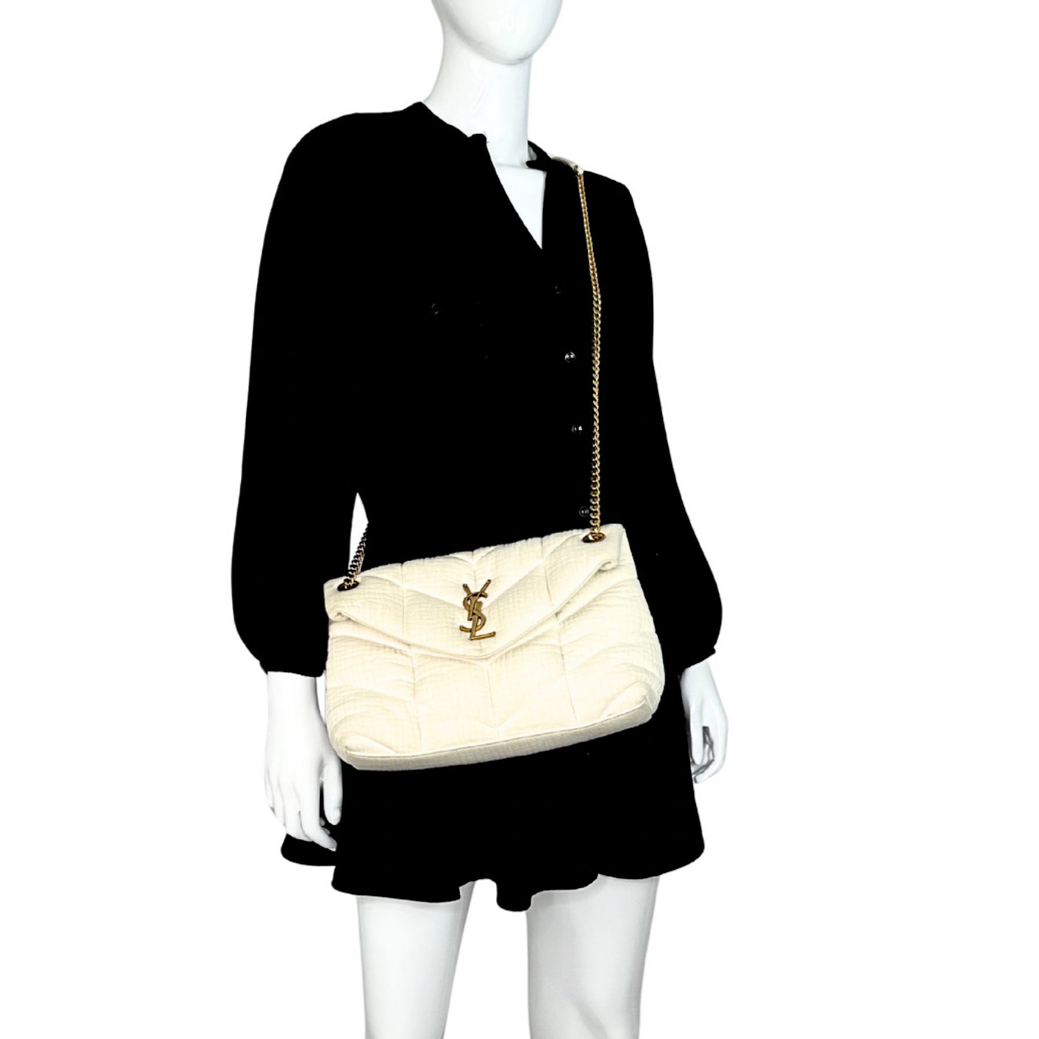 Saint Laurent Lou Lou Puffer Medium Shoulder Bag