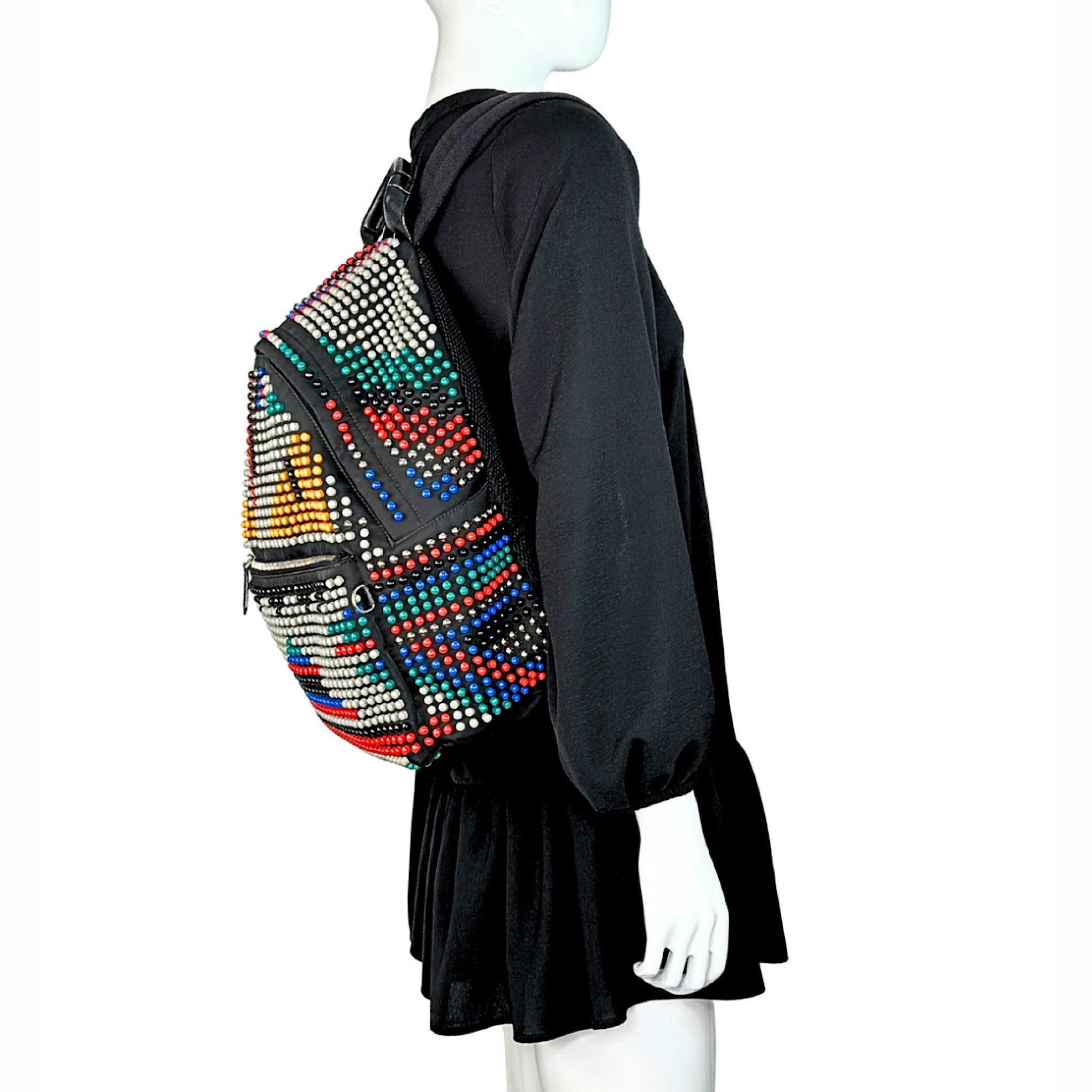 Fendi Monster Studded Backpack