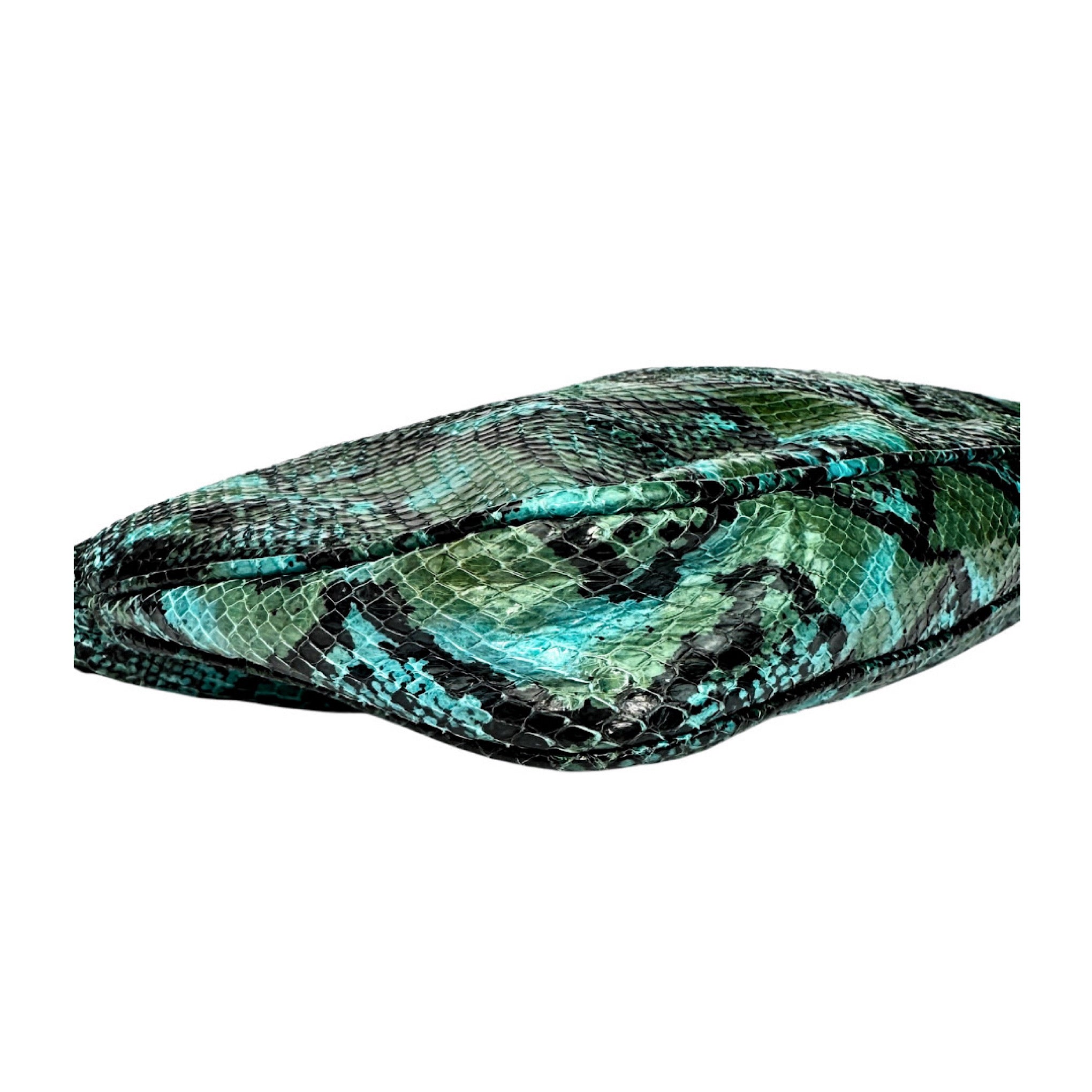 Jimmy Choo Two Tone Snakeskin Clutch Bag