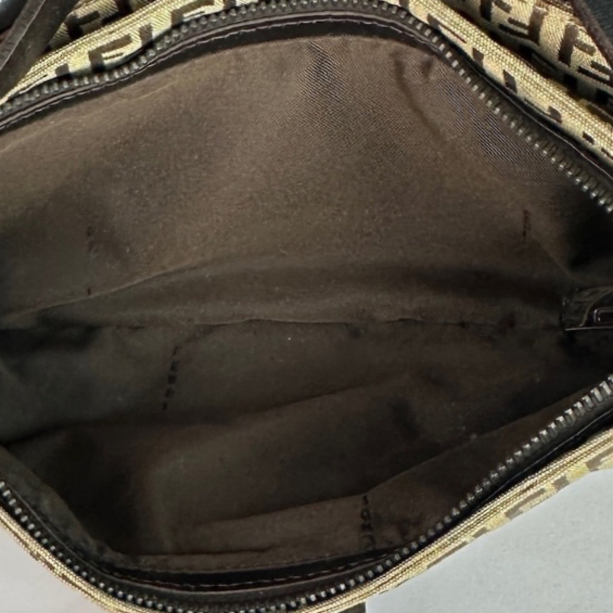 Fendi Zucchino Baguette Shoulder Bag