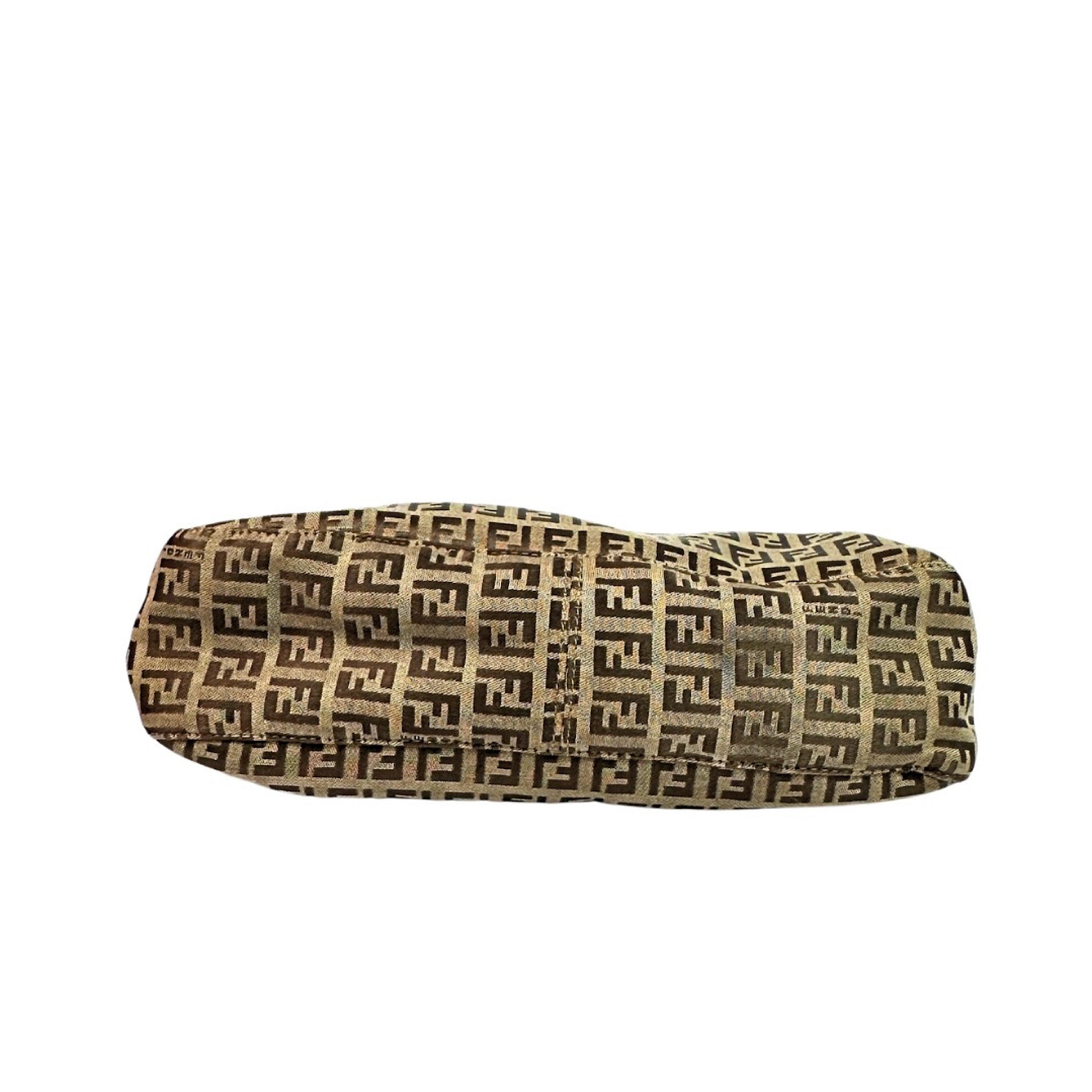 Fendi Zucchino Baguette Shoulder Bag