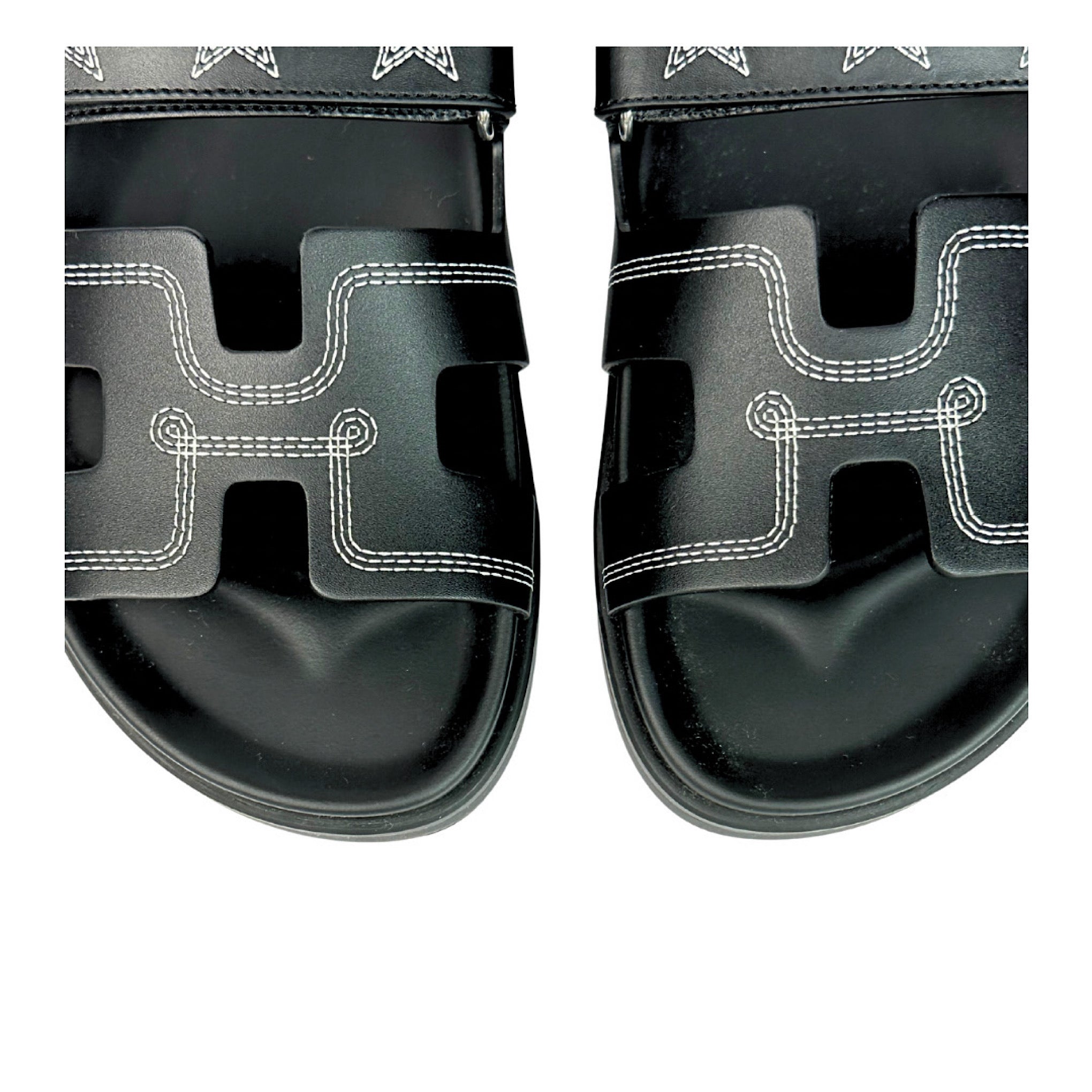 Hermès Star Stitch Chypre Sandals