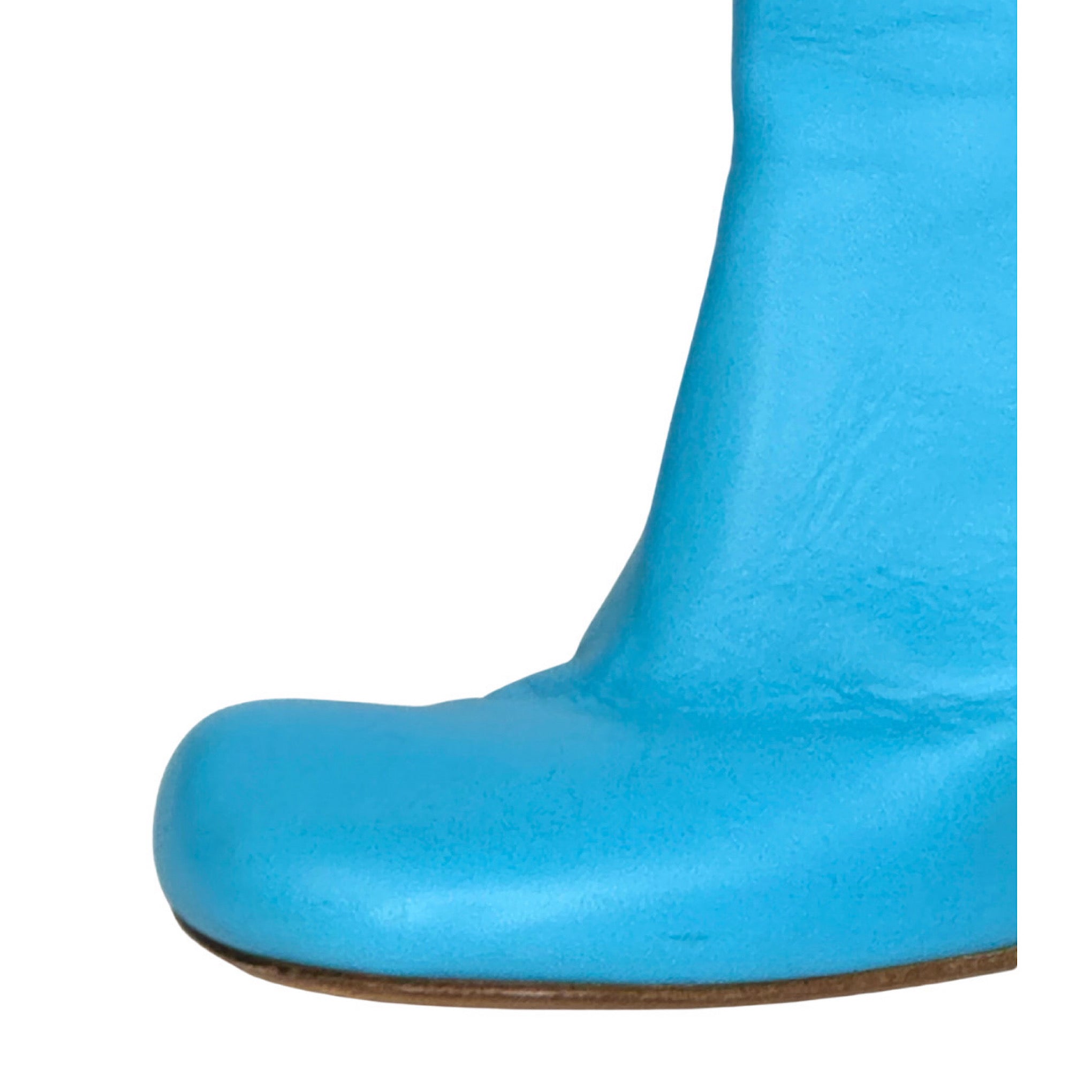 Bottega Veneta Bloc Square Toe Blue Boots