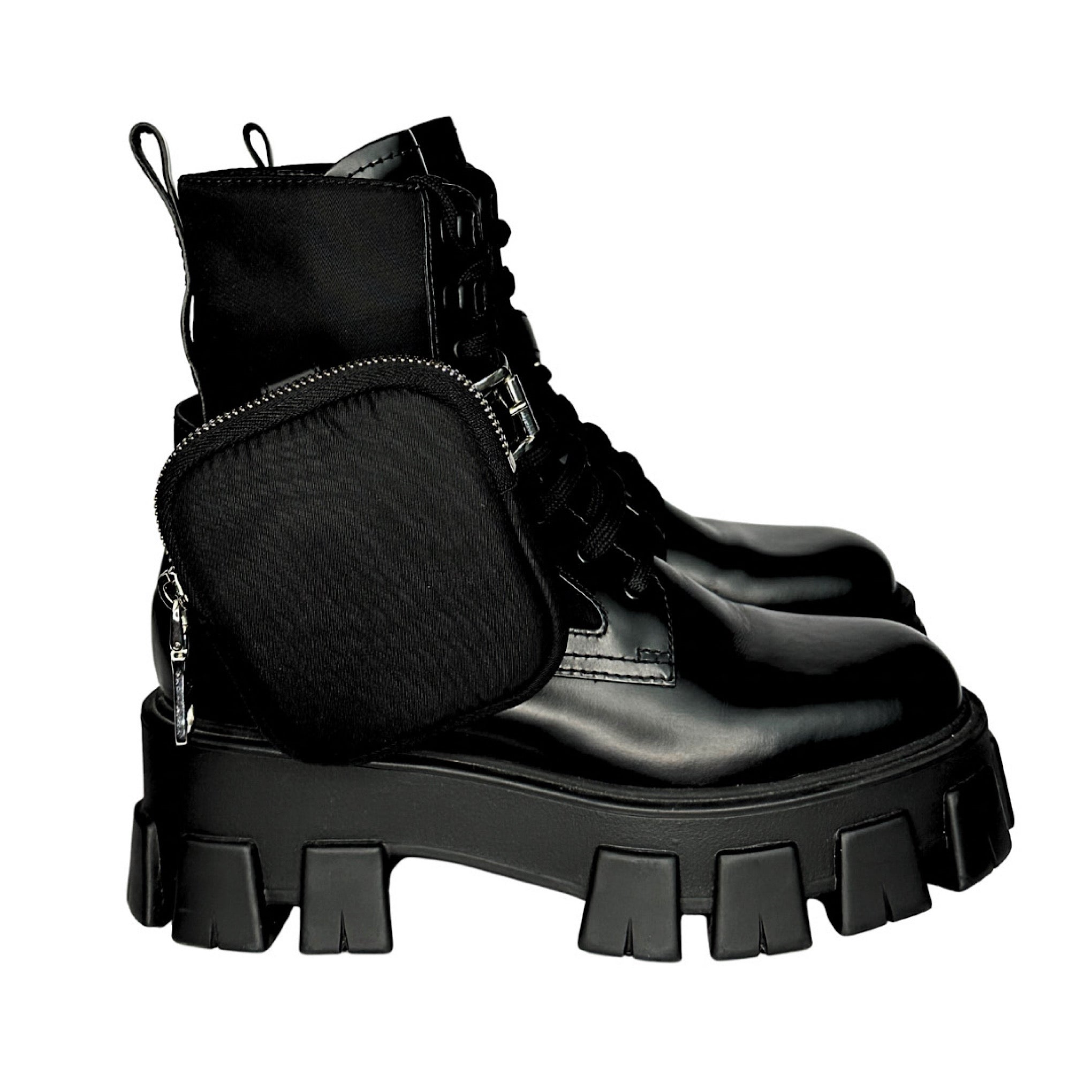 Prada Monolith Combat Boots
