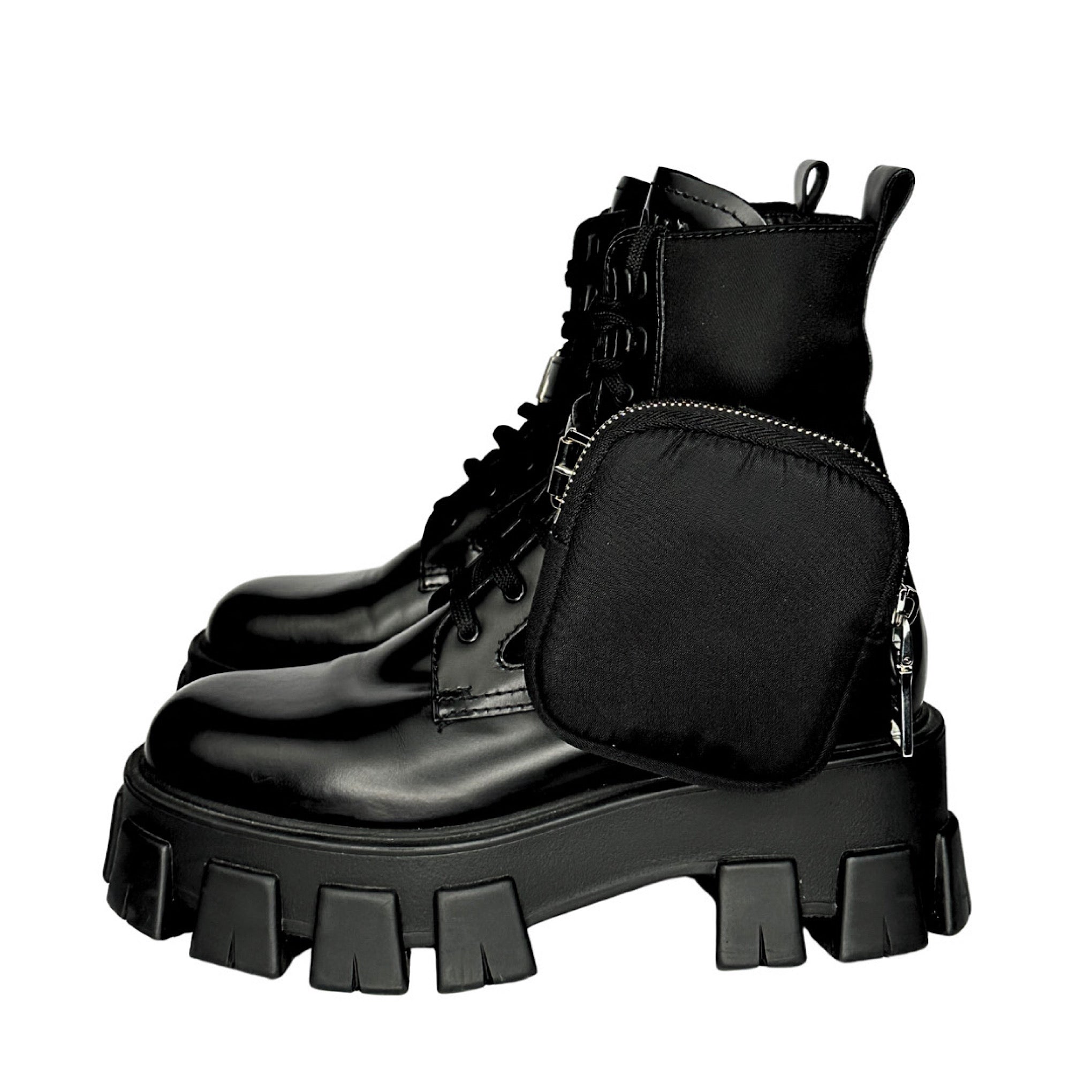 Prada Monolith Combat Boots