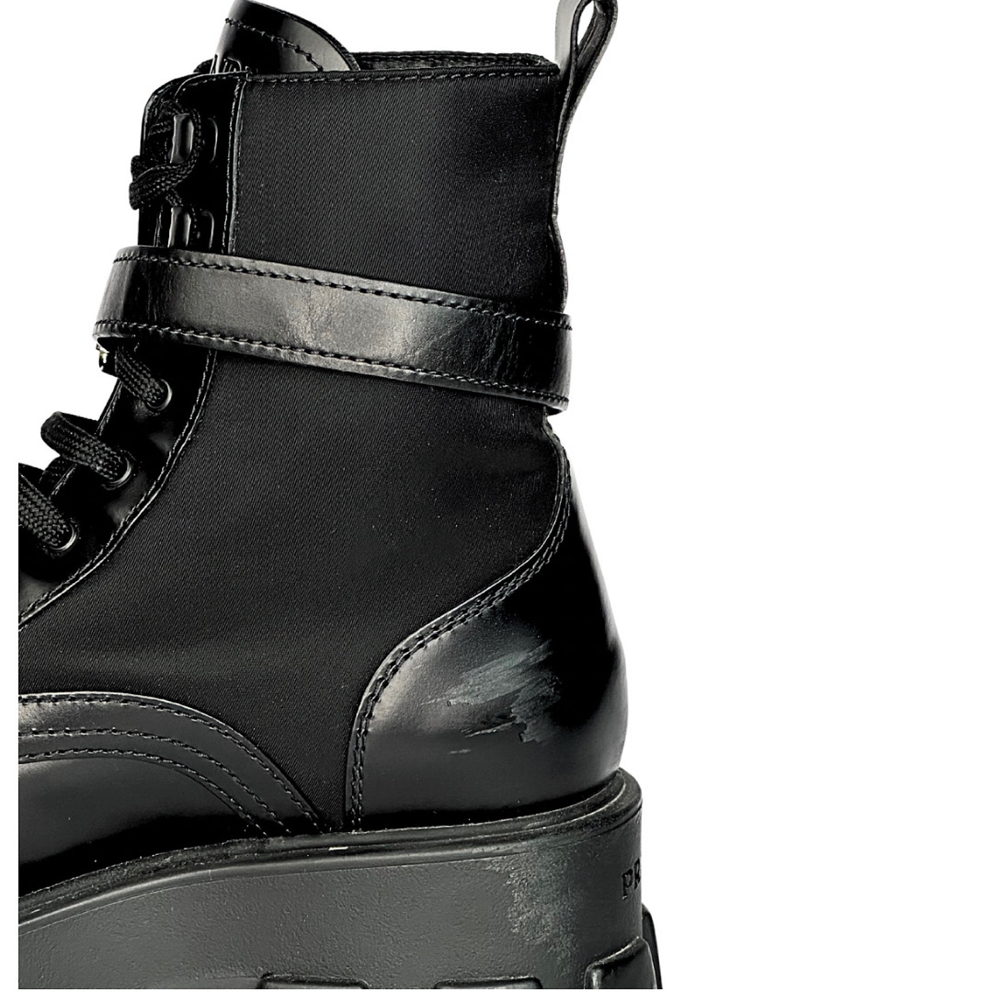 Prada Monolith Combat Boots