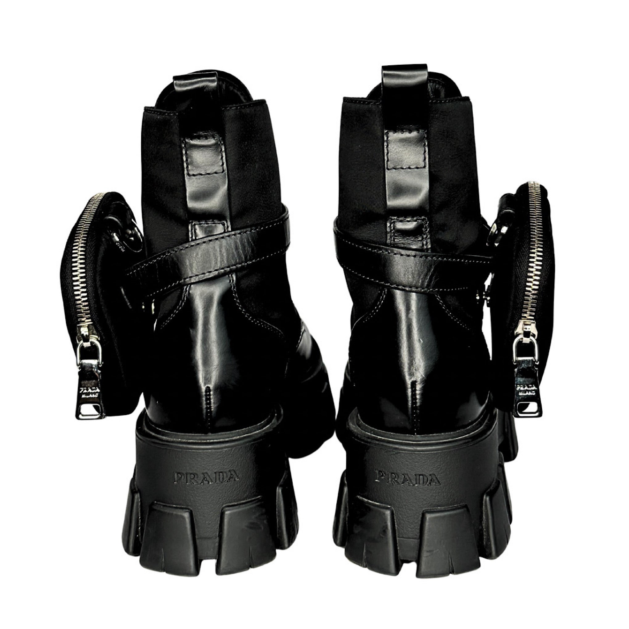 Prada Monolith Combat Boots