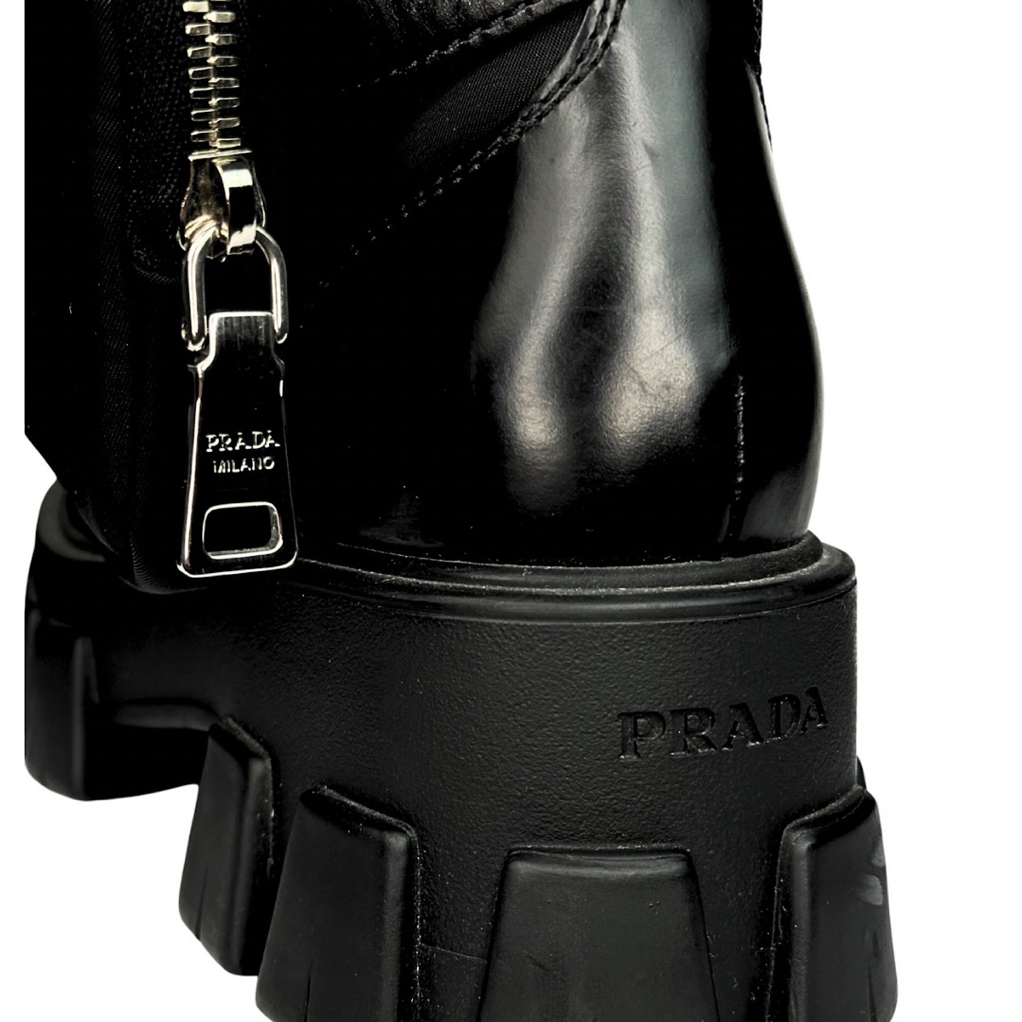 Prada Monolith Combat Boots