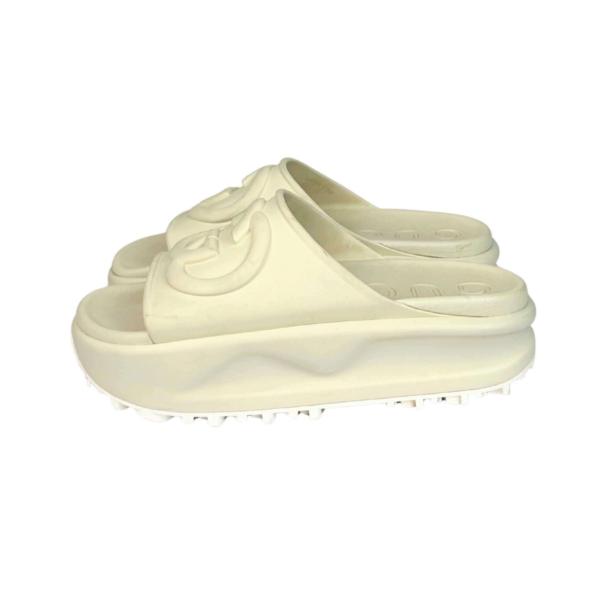 Gucci Interlocking Platform Rubber Sandals