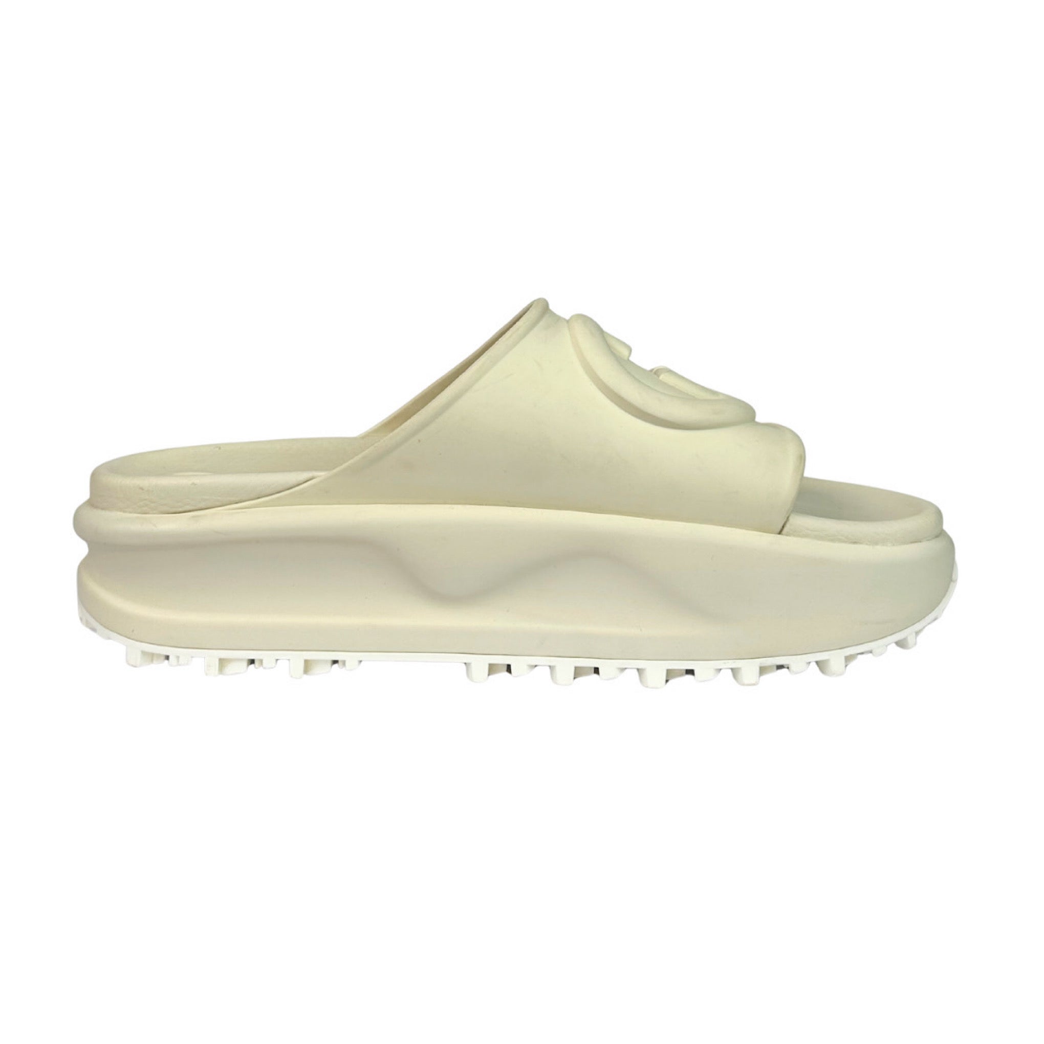 Gucci Interlocking Platform Rubber Sandals