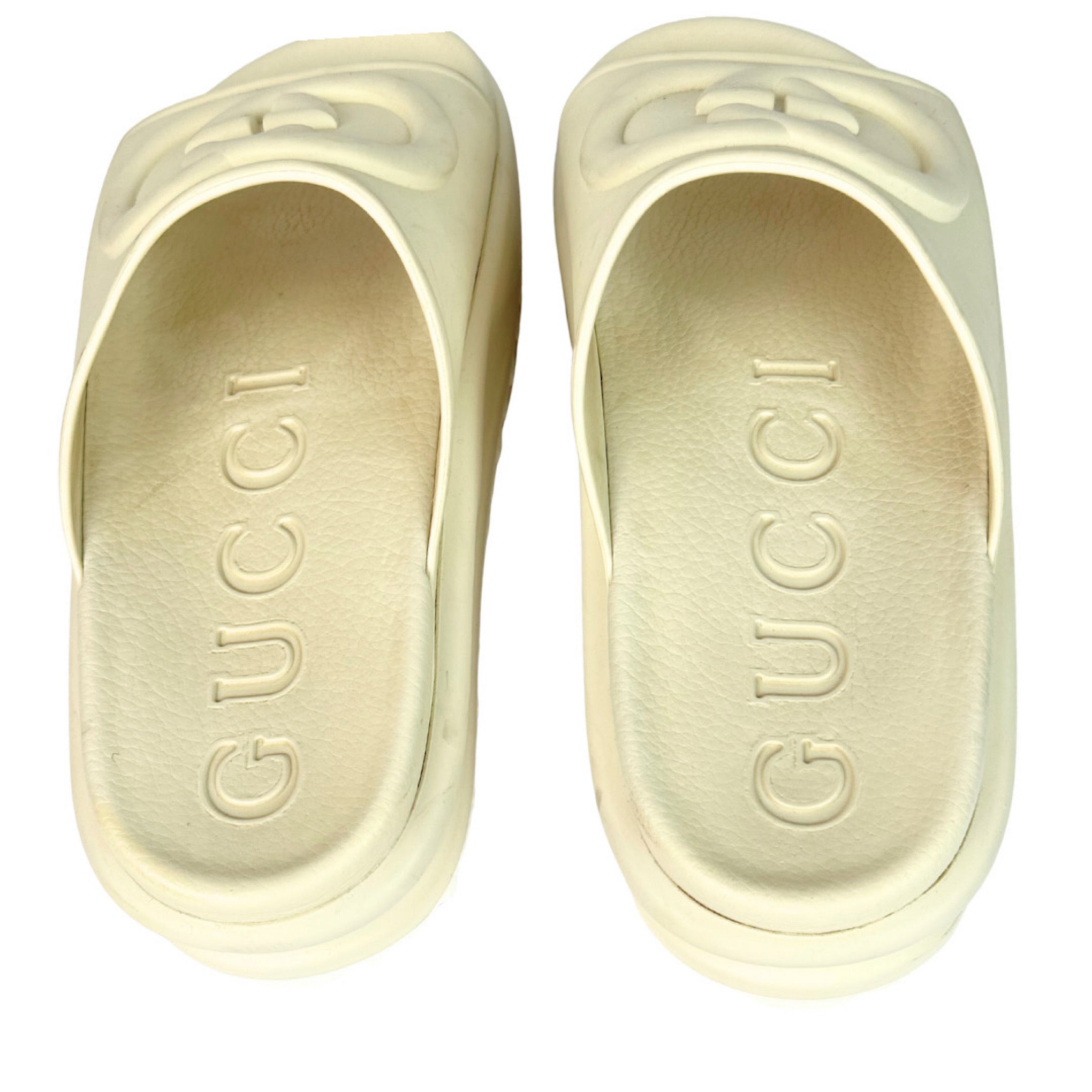Gucci Interlocking Platform Rubber Sandals