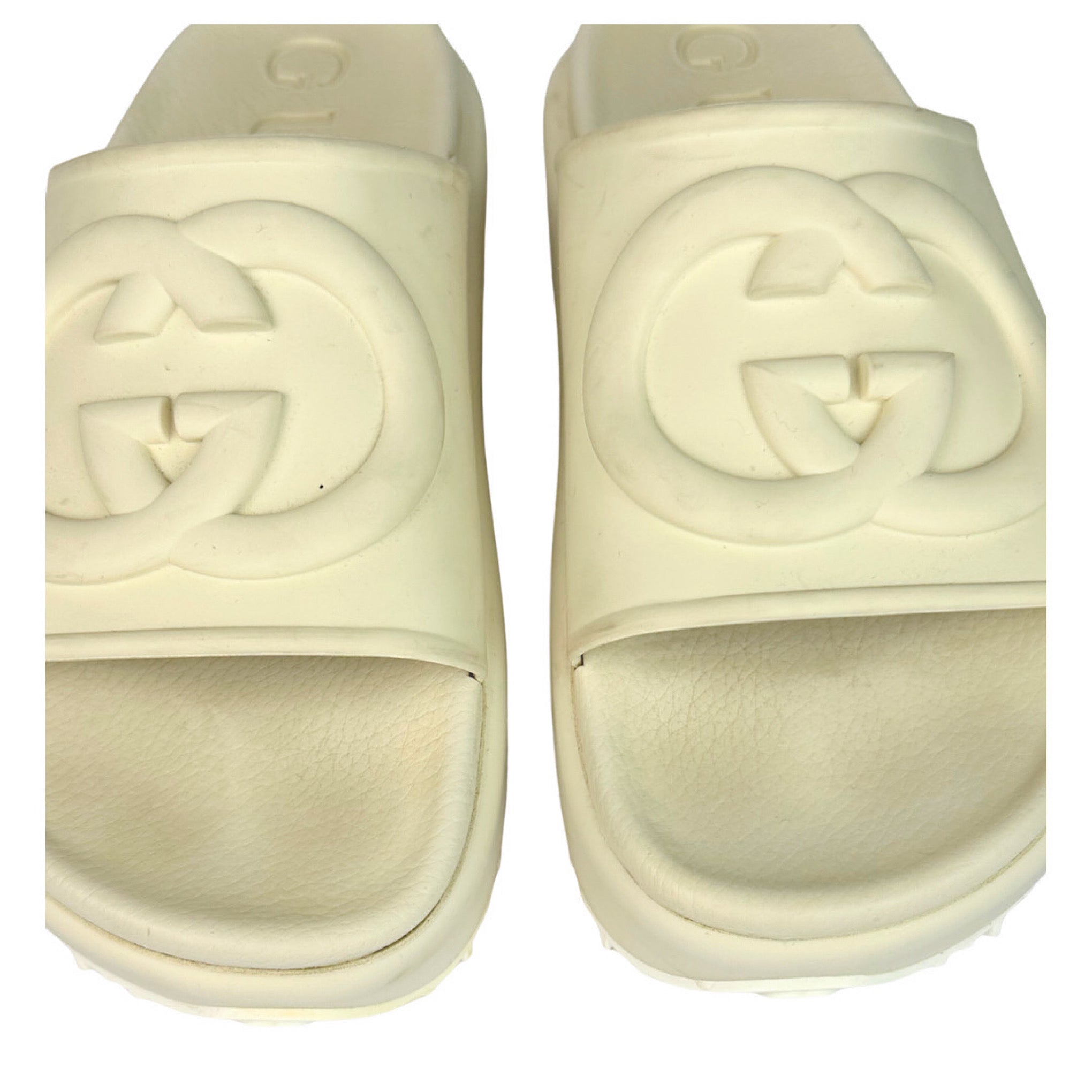 Gucci Interlocking Platform Rubber Sandals