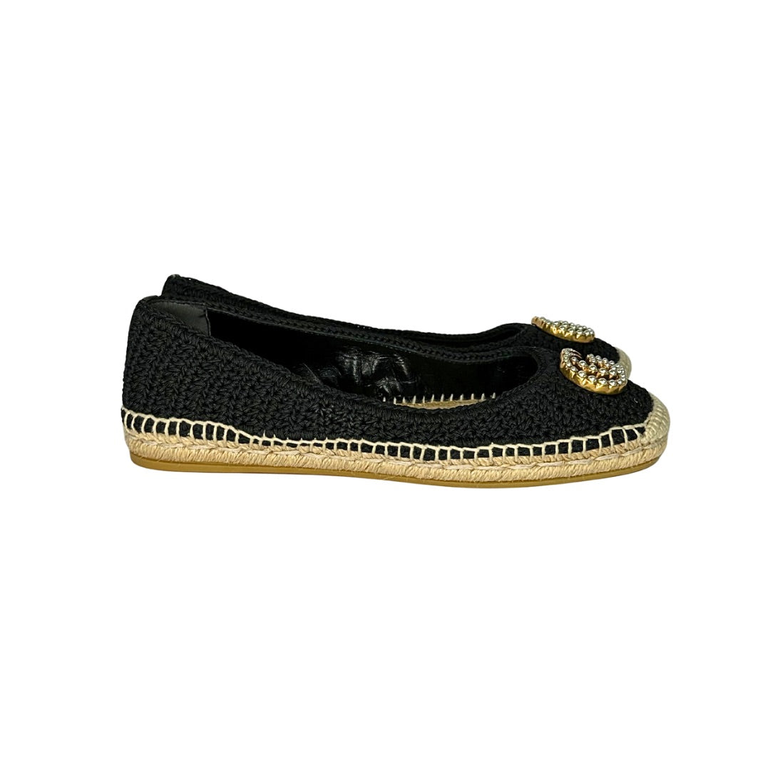 Gucci Crochet Pearly Embellished Espadrilles