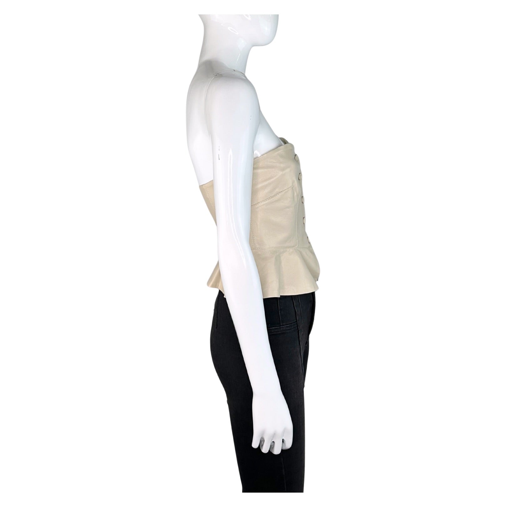 Nanushka Strapless Button-Front Top