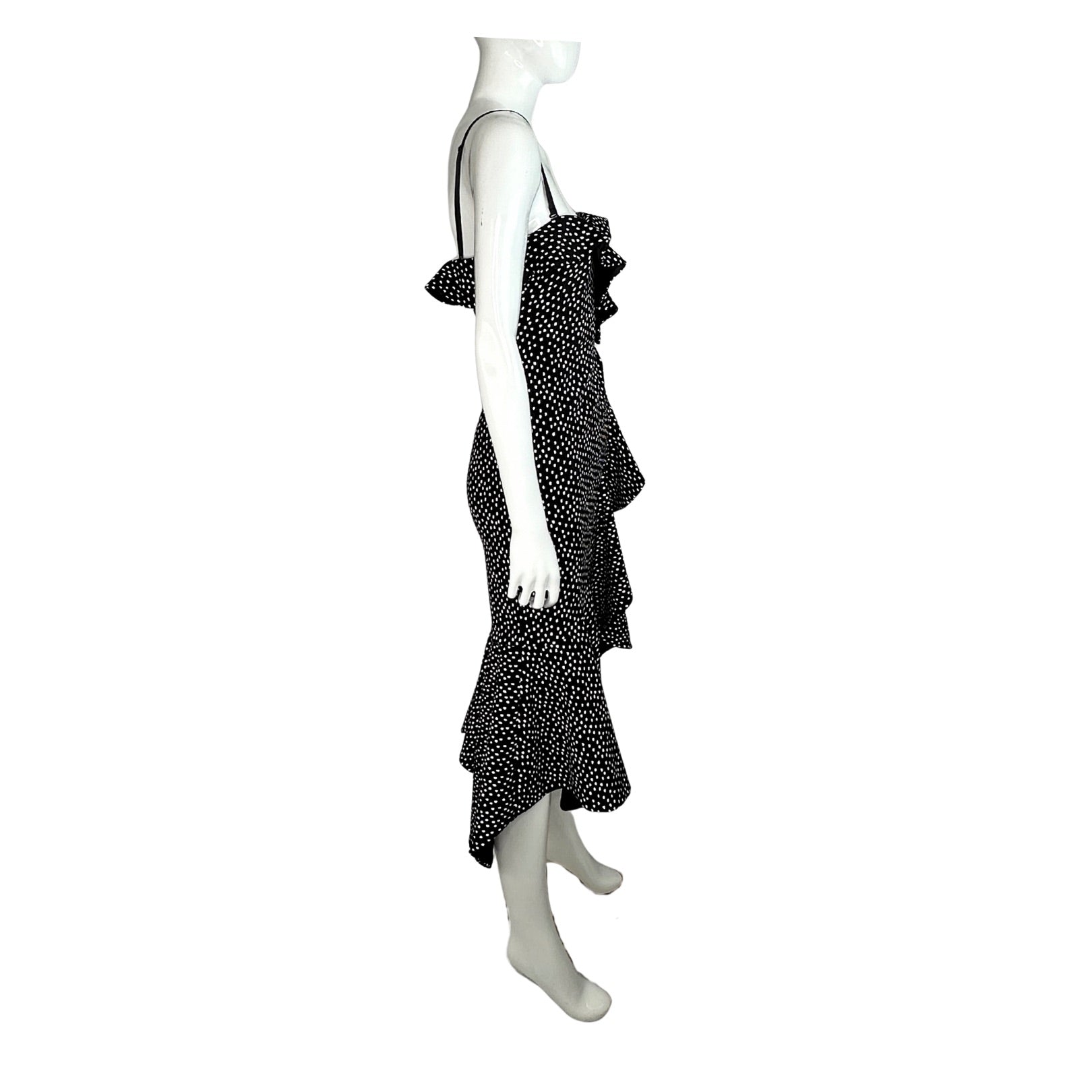 Jonathan Simkhai Asymmetrical Ruffle Midi Dress
