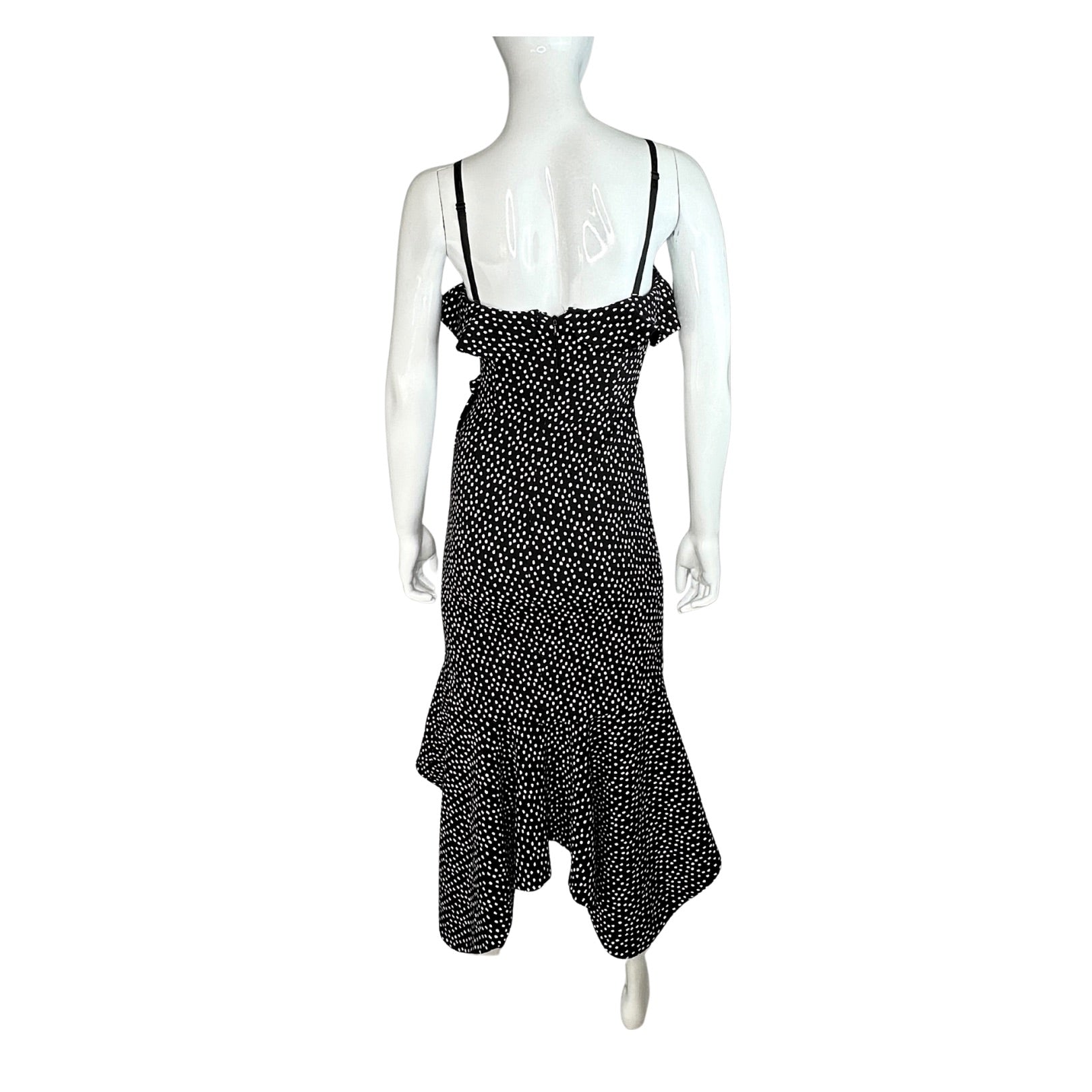 Jonathan Simkhai Asymmetrical Ruffle Midi Dress