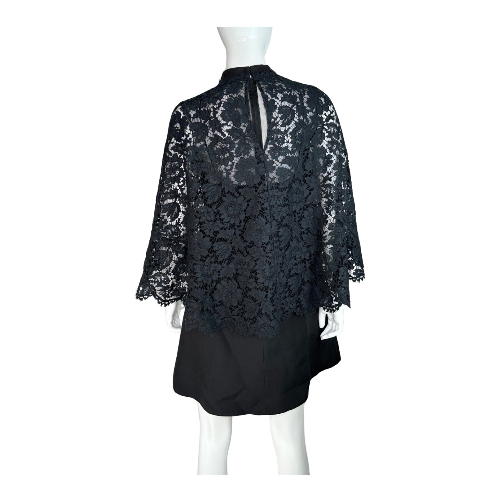 Valentino Cape Lace Mini Dress