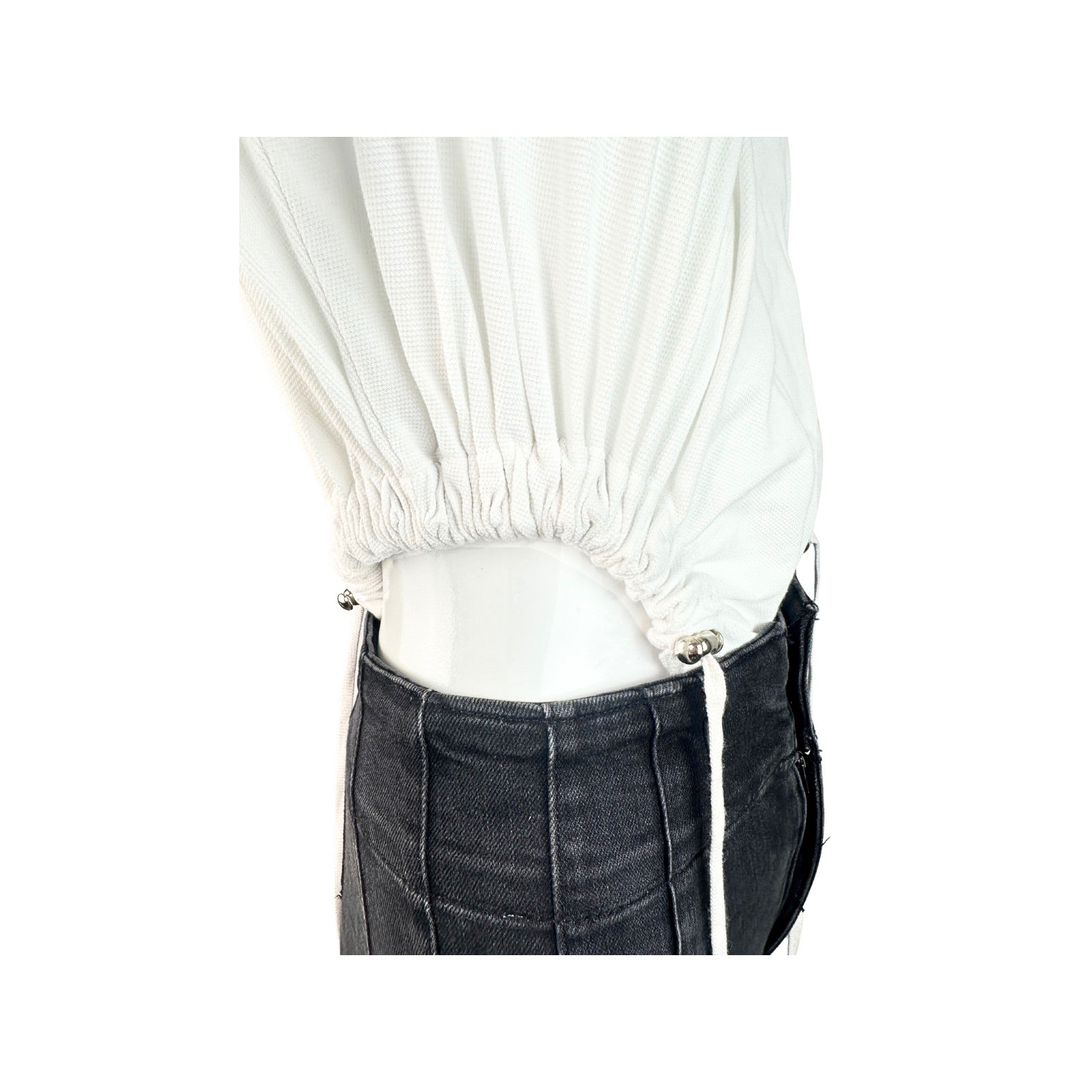 Y/Project Ruched Polo Collar Bodysuit