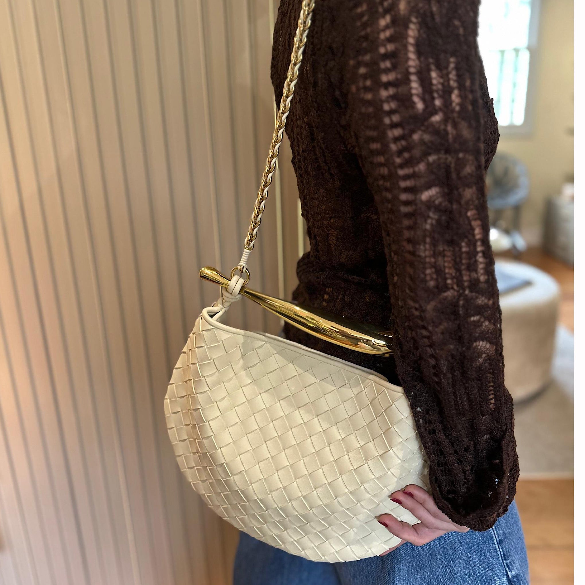 Bottega Veneta Sardine Chain Shoulder Bag