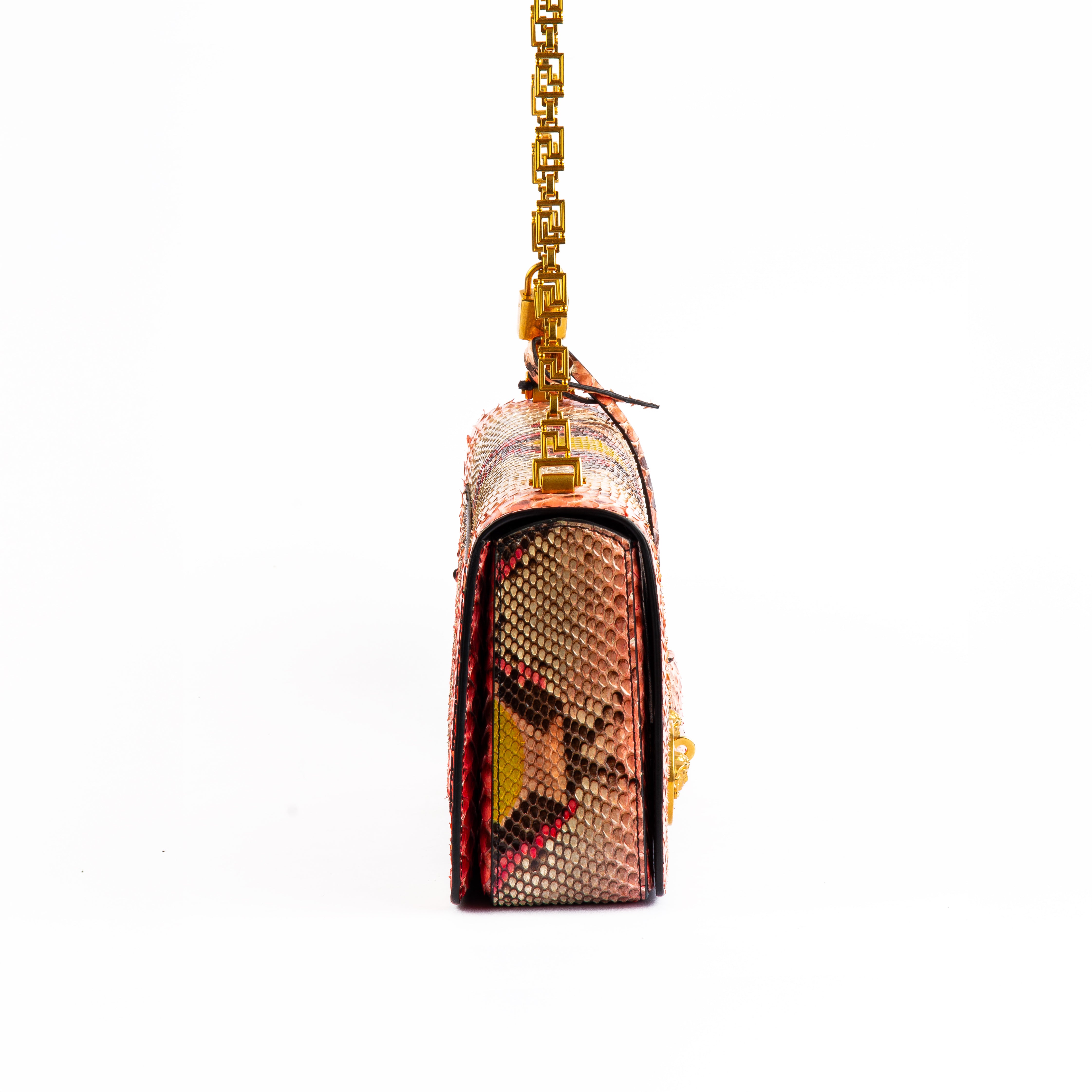 Versace Medusa Python Crossbody Bag