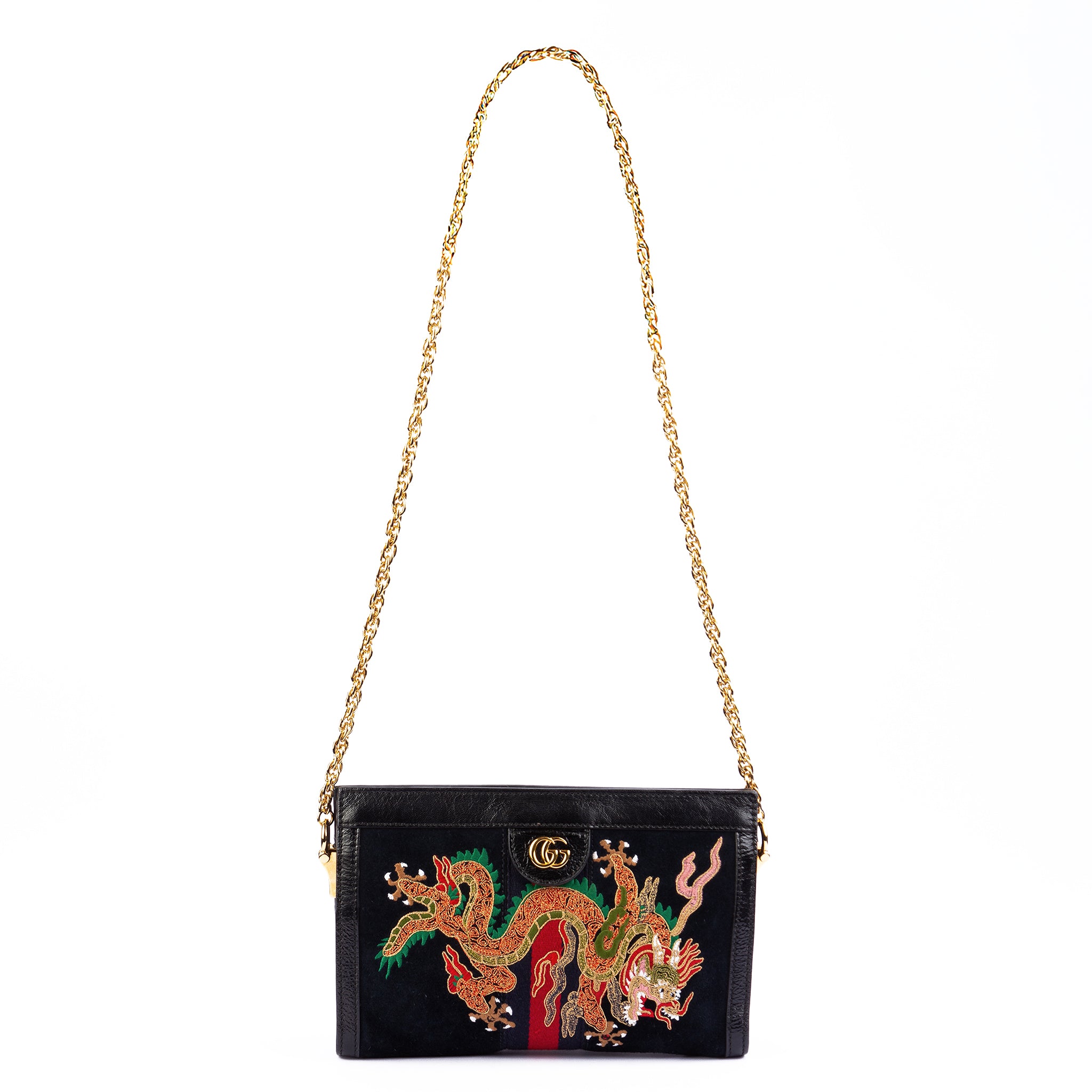 Gucci Ophidia Dragon Ball Chain Shoulder Bag