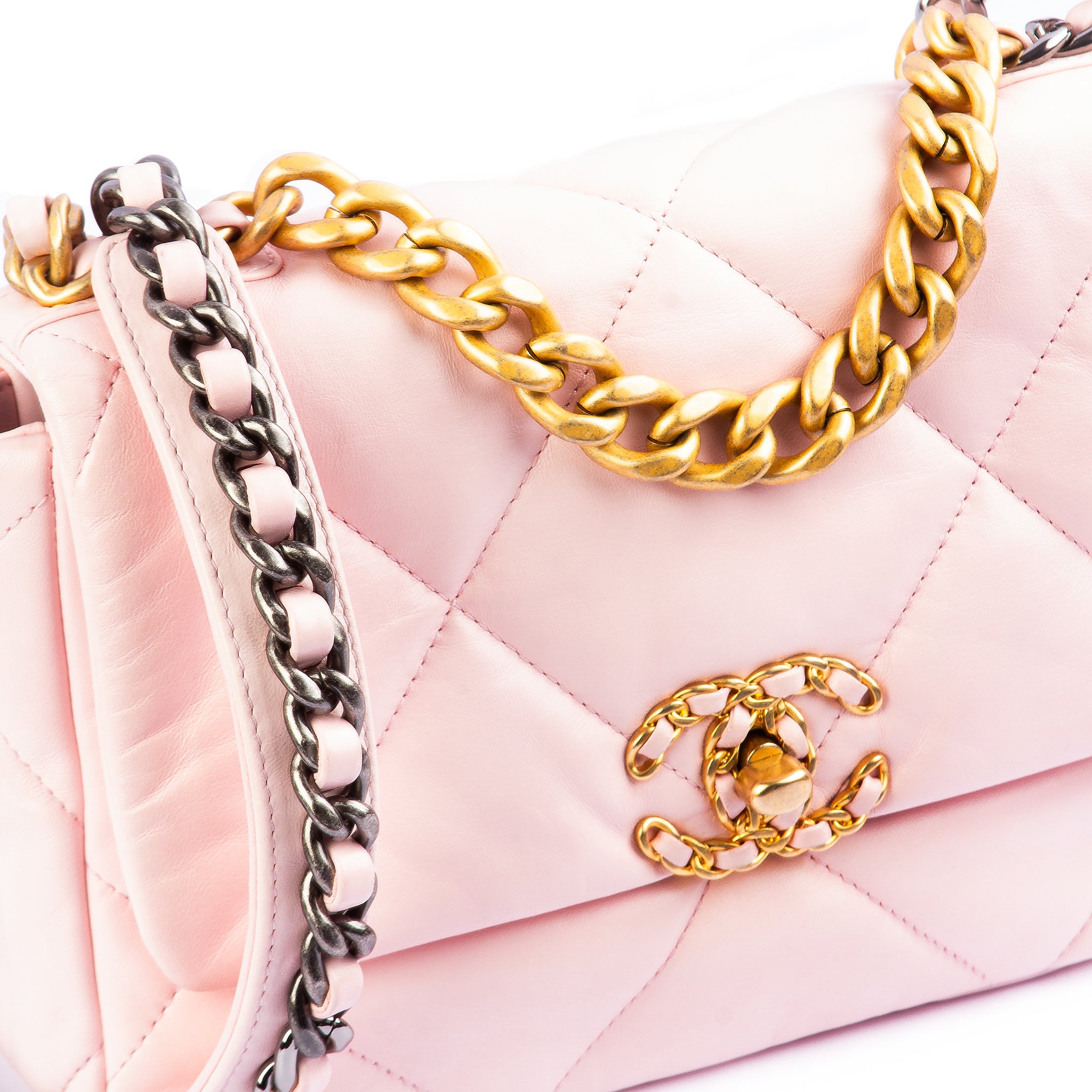 Chanel 19 Rose Clair Flap Bag