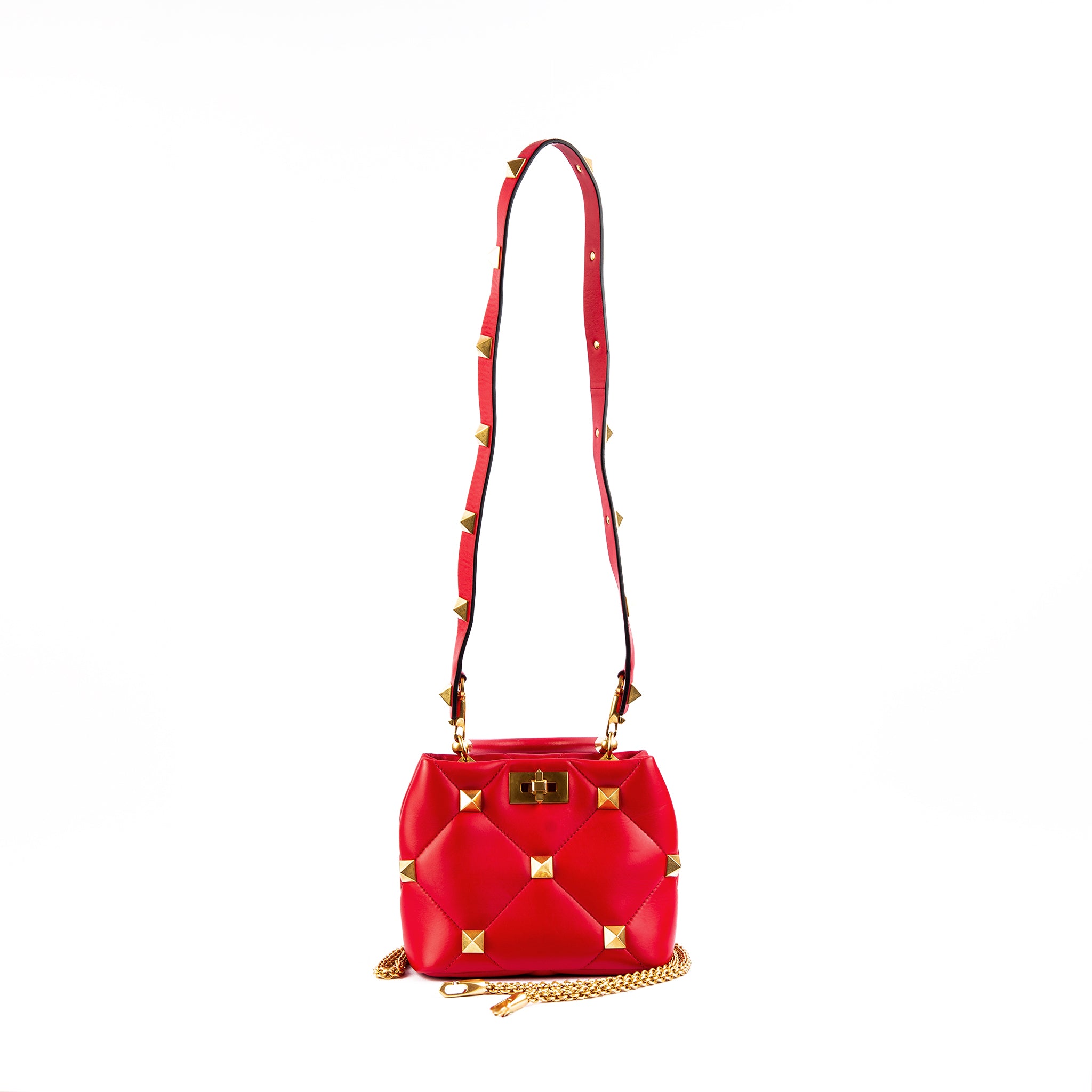 Valentino Roman Studs Small Top Handle Bag