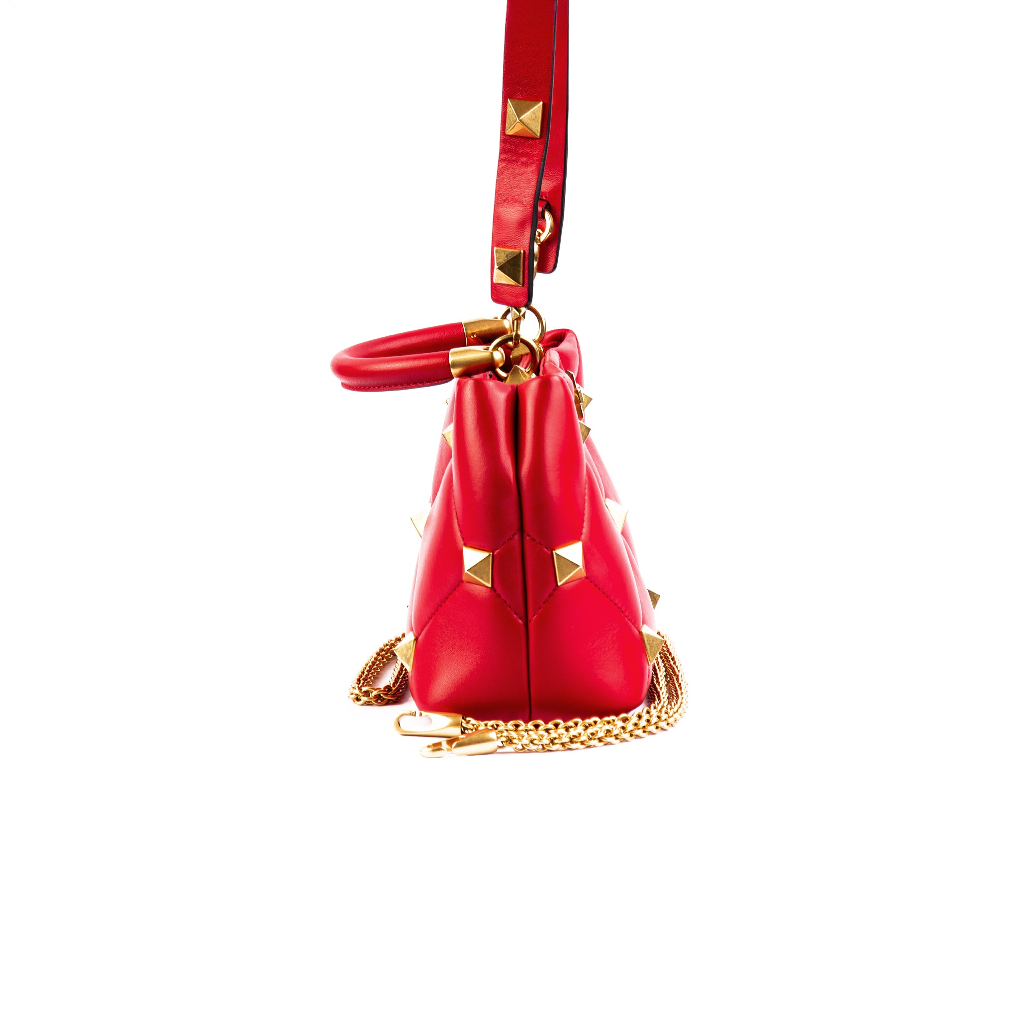 Valentino Roman Studs Small Top Handle Bag