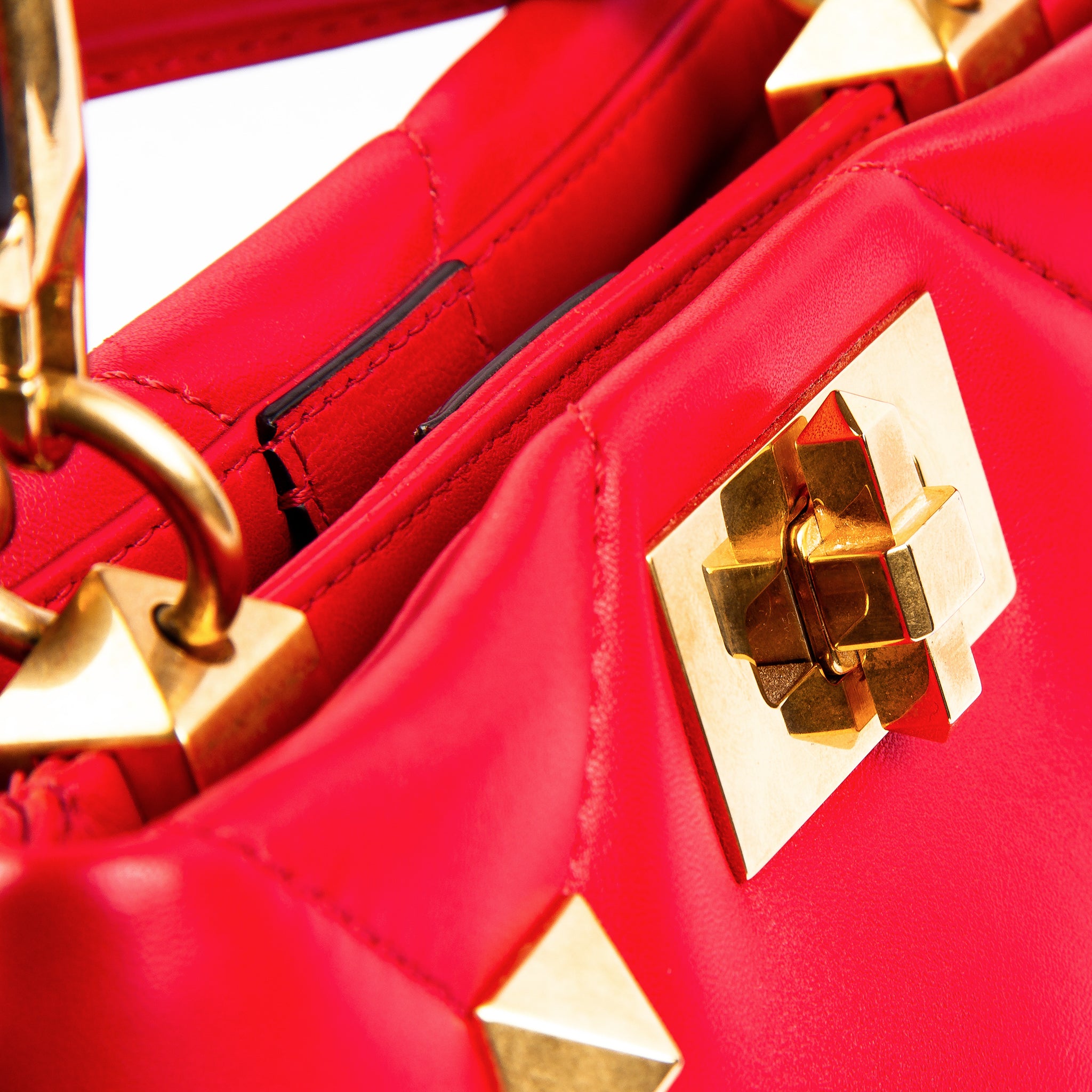 Valentino Roman Studs Small Top Handle Bag