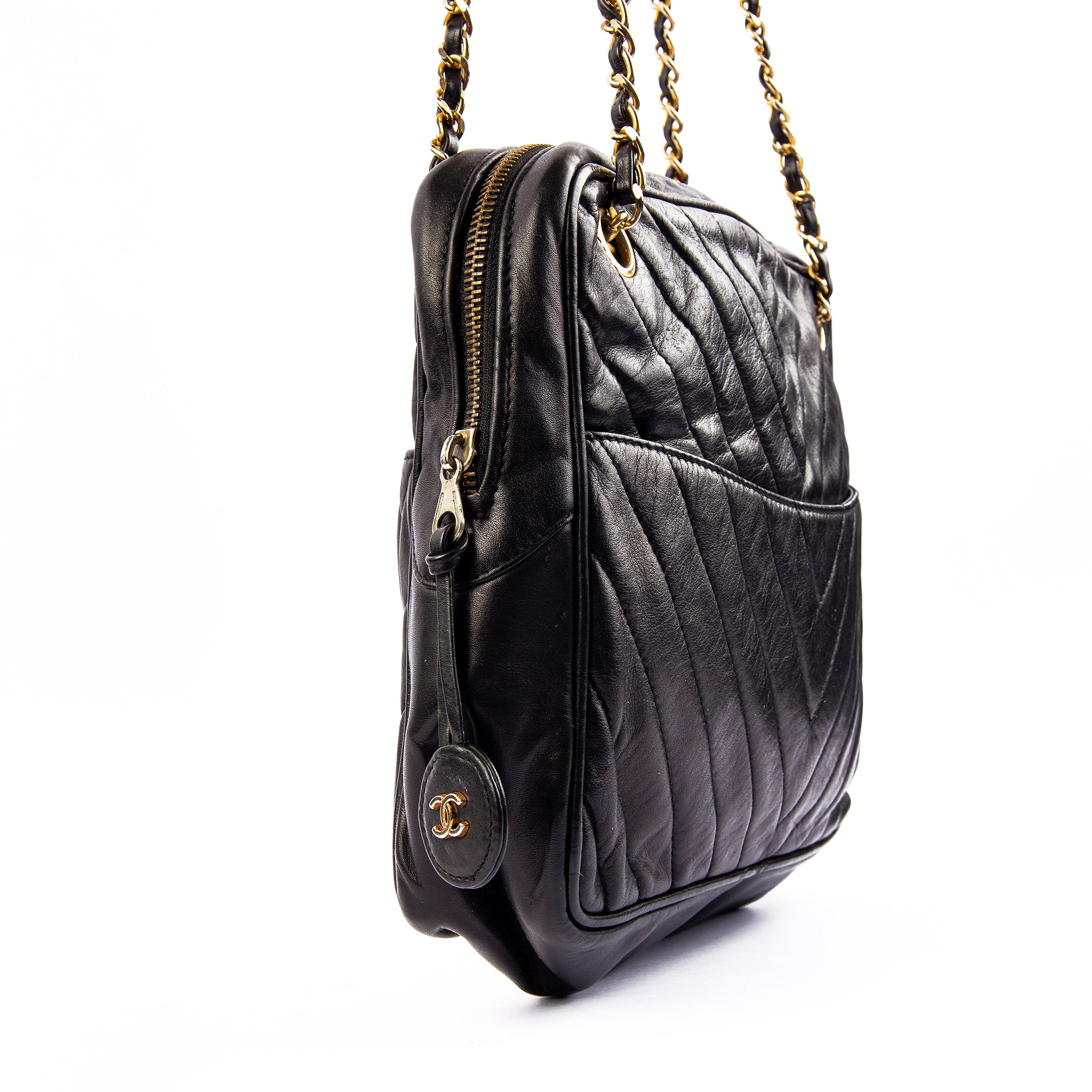 Chanel Chevron Camera Bag